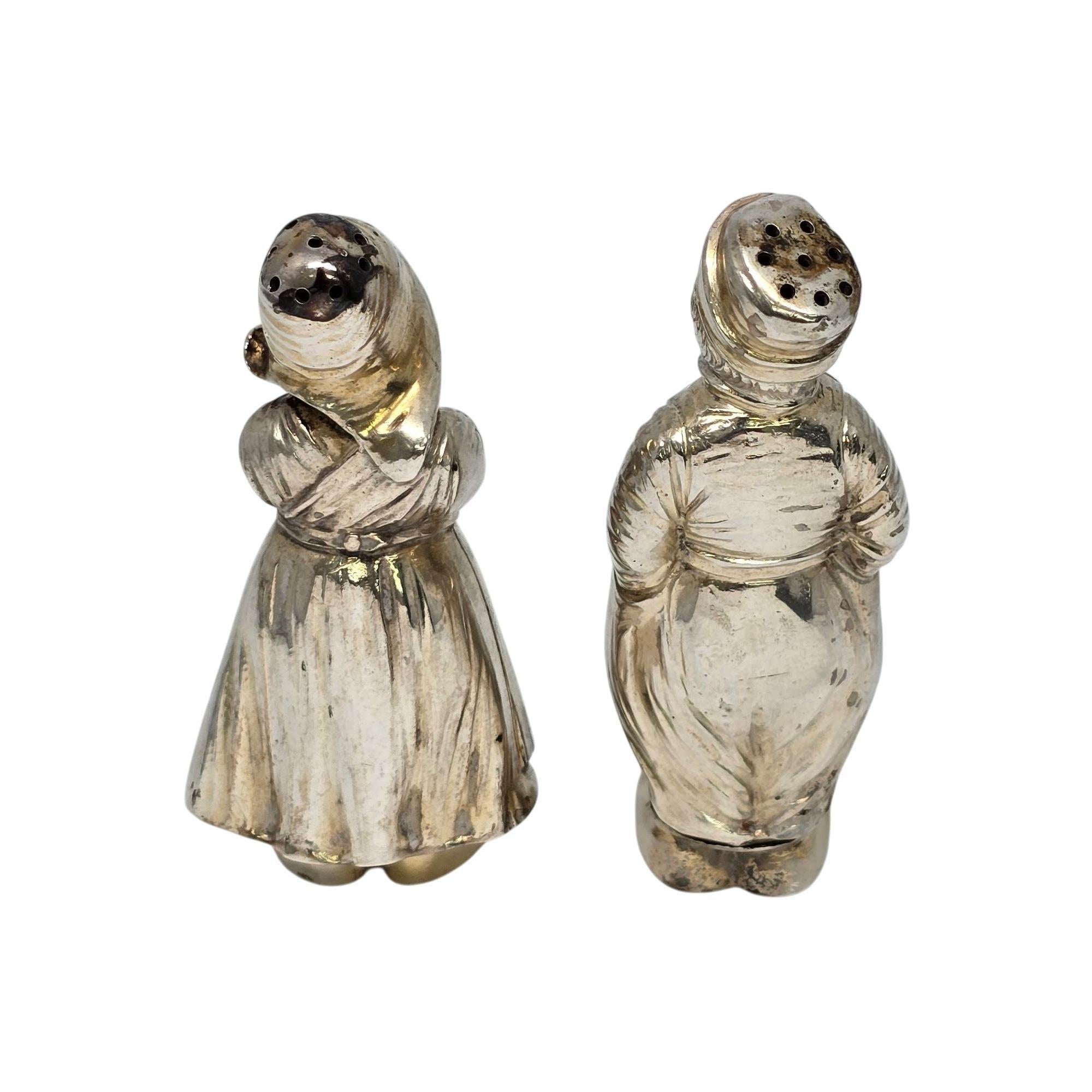 Antichi Shakers da sale e pepe olandesi in argento 800, #21582 In condizioni buone in vendita a Washington Depot, CT