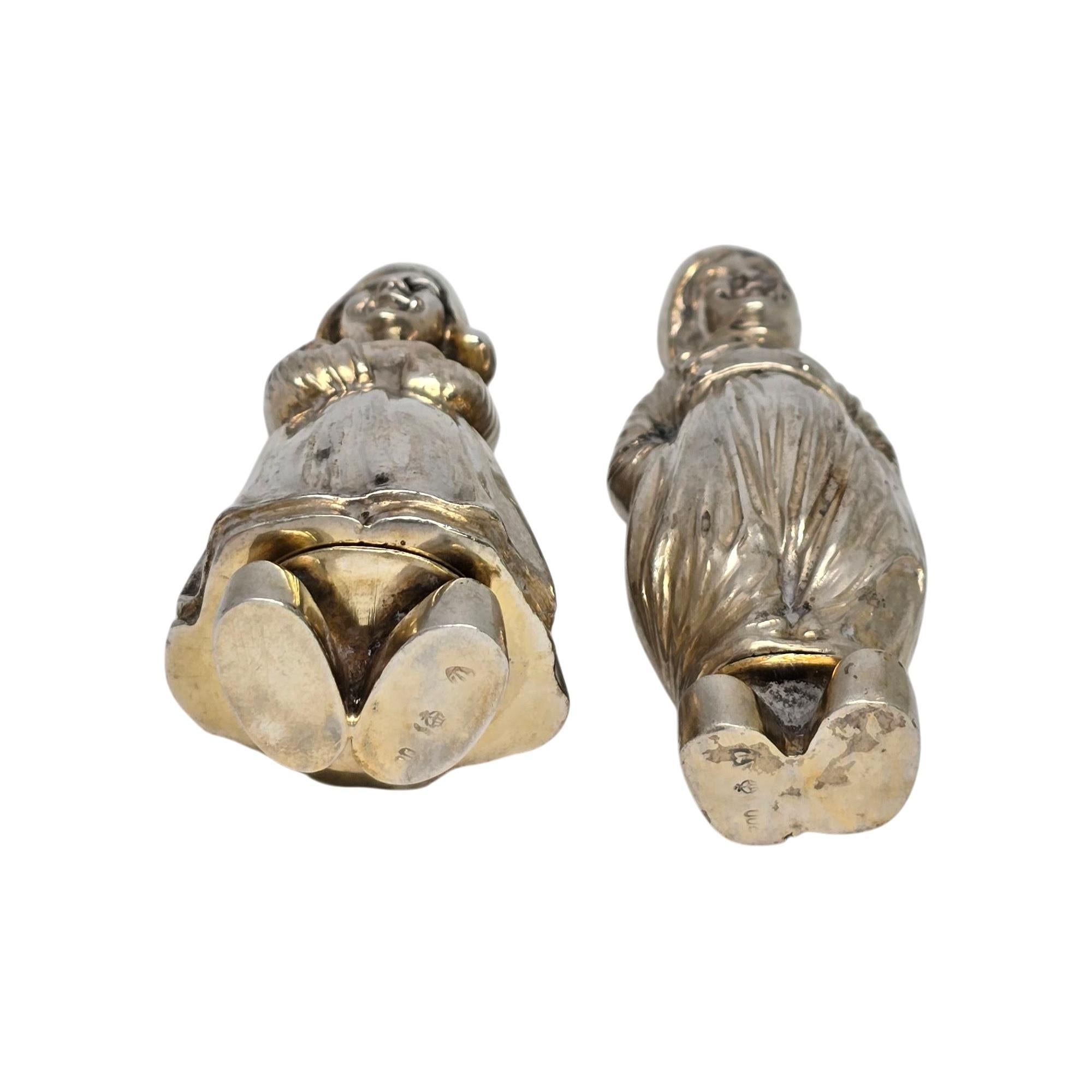Antichi Shakers da sale e pepe olandesi in argento 800, #21582 in vendita 2
