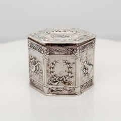 Antique German 800 Silver Vanity or Snuff Box