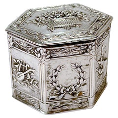 Antique German 800 Silver Vanity or Snuff Box