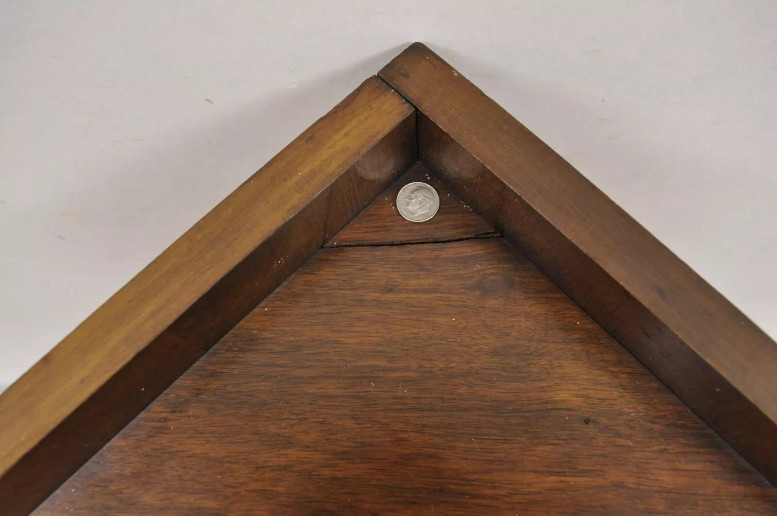Antique German Art Deco Burl Walnut 2 Door Small Corner Curio Display Cabinet 2