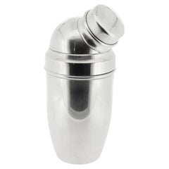 Used German Art Deco Wilhelm Wolff Silver Plate Individual Cocktail Shaker