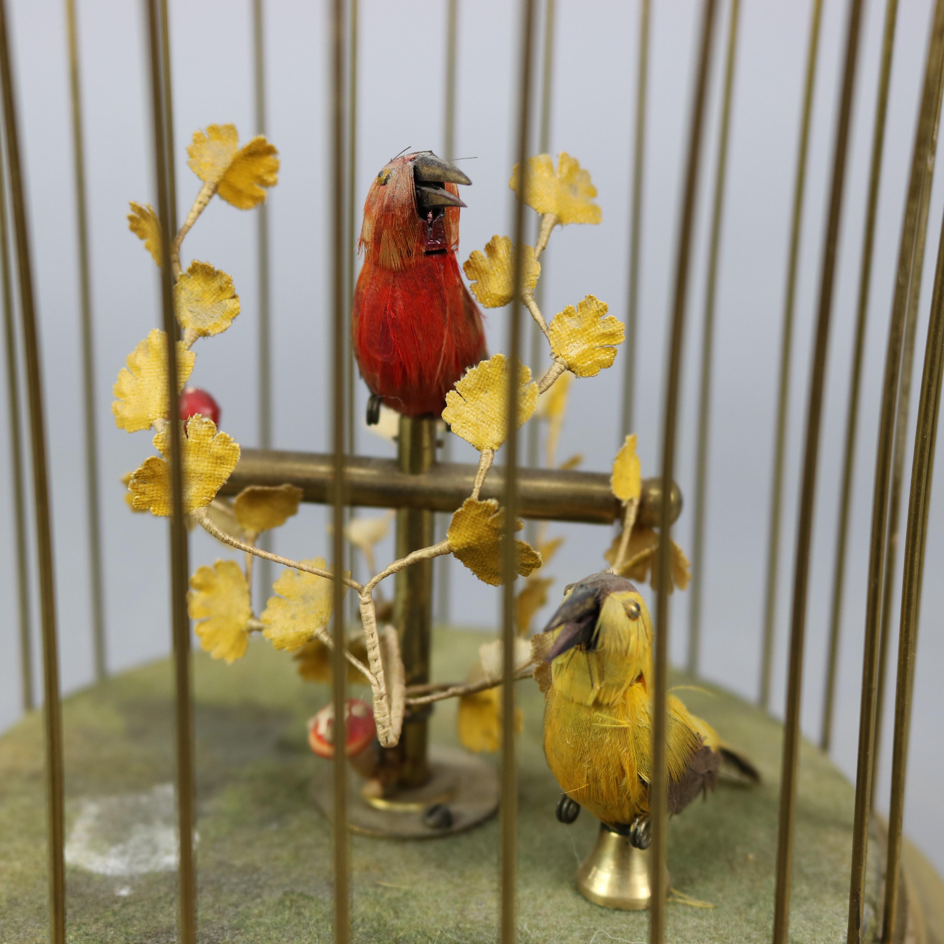 singing bird cage music box