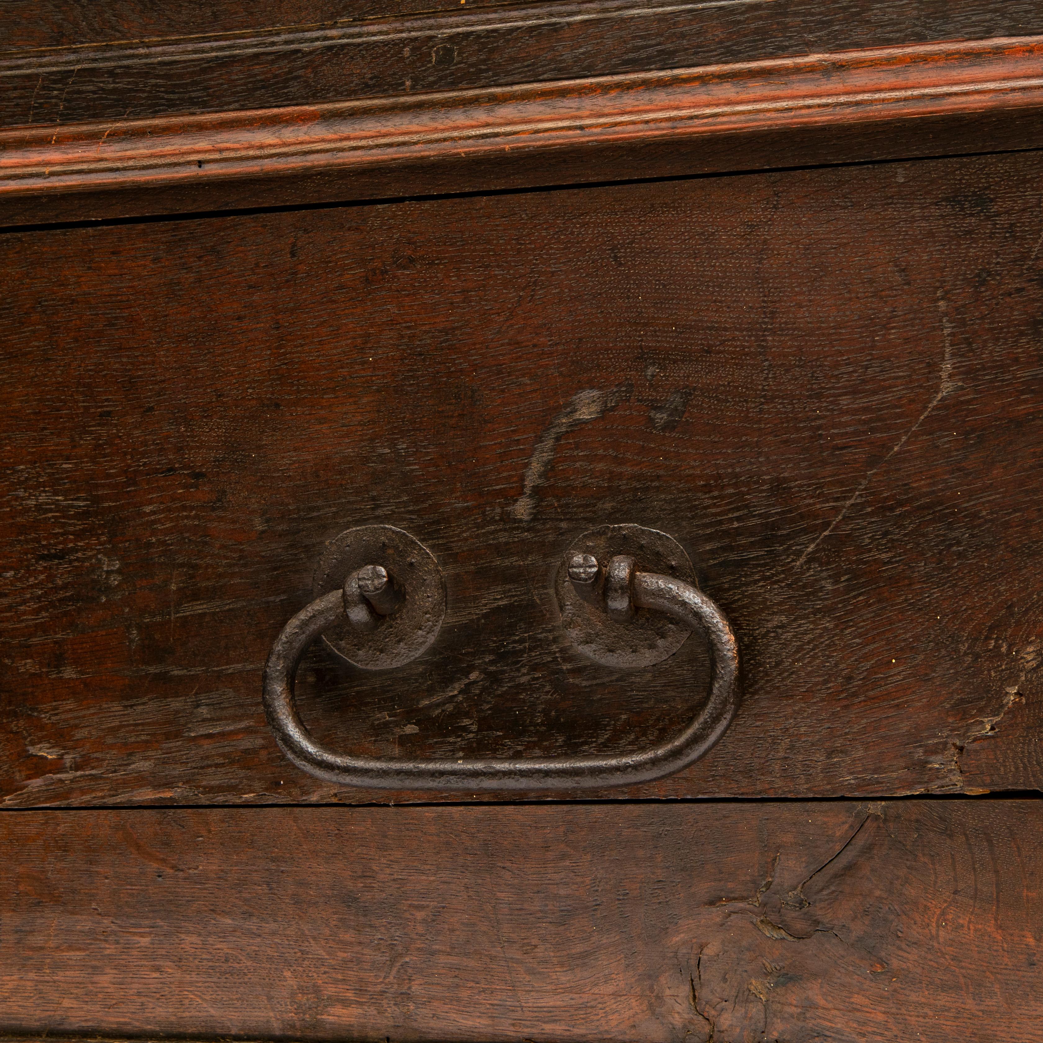 Decorated Oak Baroque Storage Chest For Sale 7