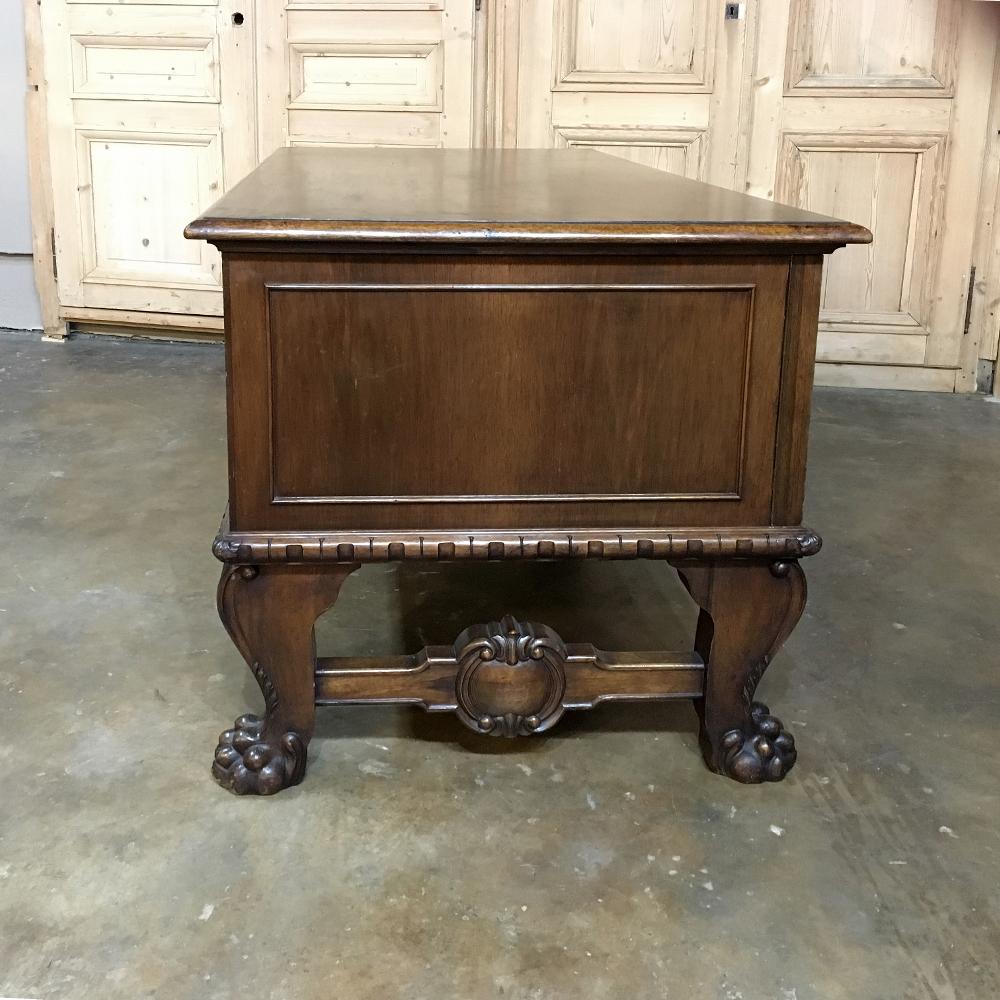 Antique German Baroque Walnut Desk 5