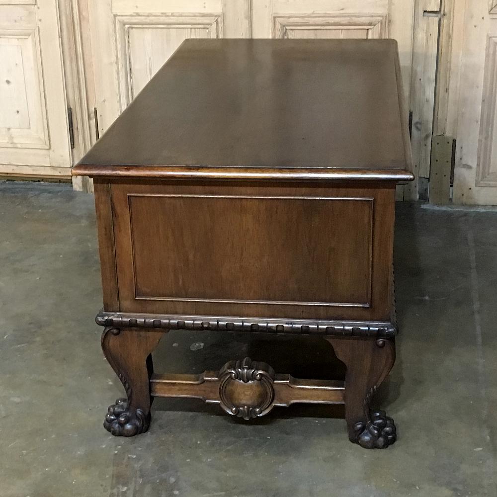 Antique German Baroque Walnut Desk 6
