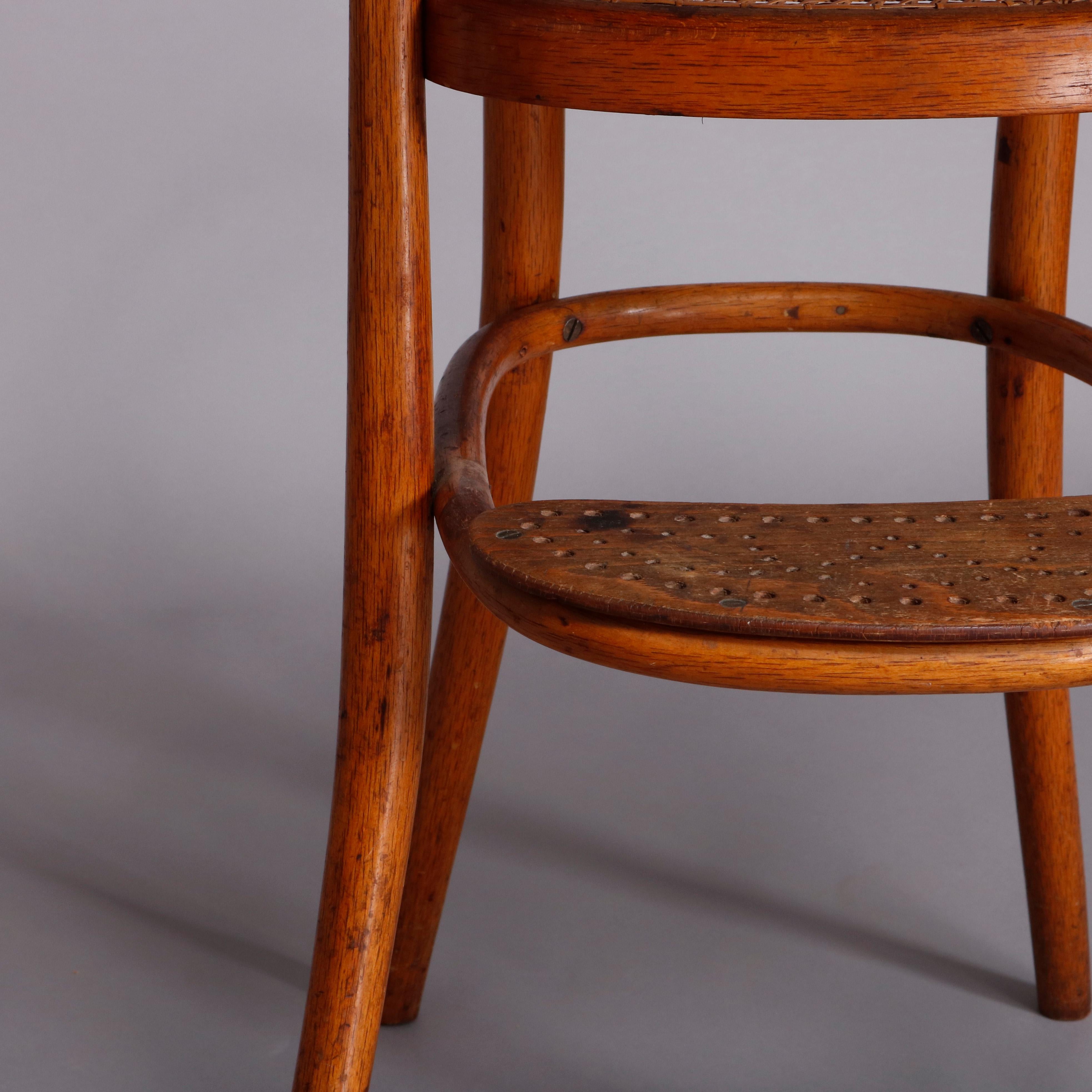 Antique German Bentwood & Cane Child's High Chair by Michael Thonet 19th Century 4