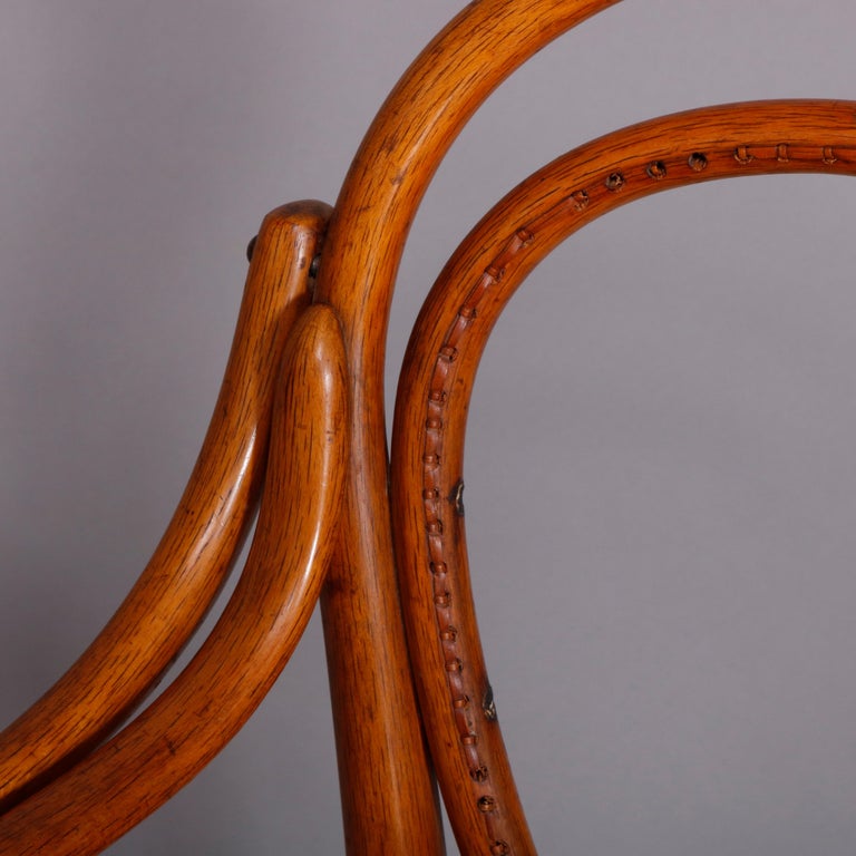 Antique German Bentwood and Cane Child's High Chair by Michael