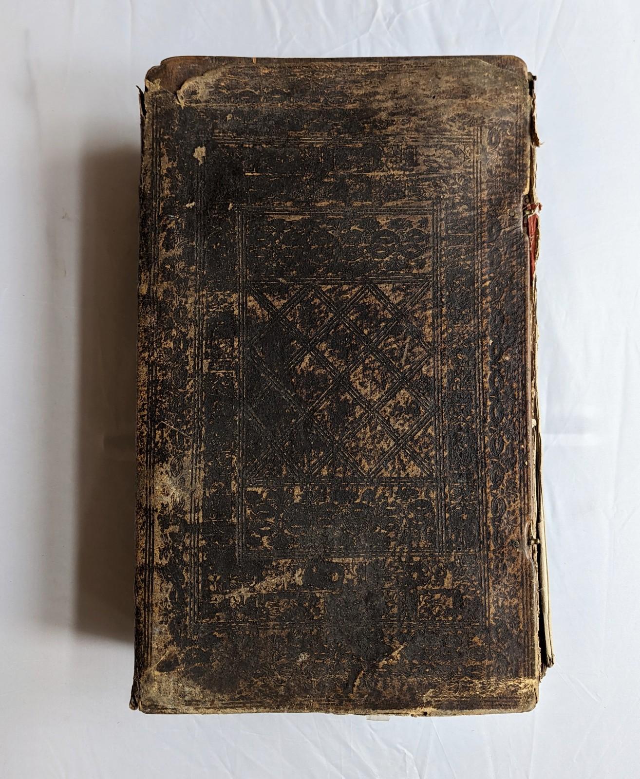 Collectible antique German Luther Bible, also known as 