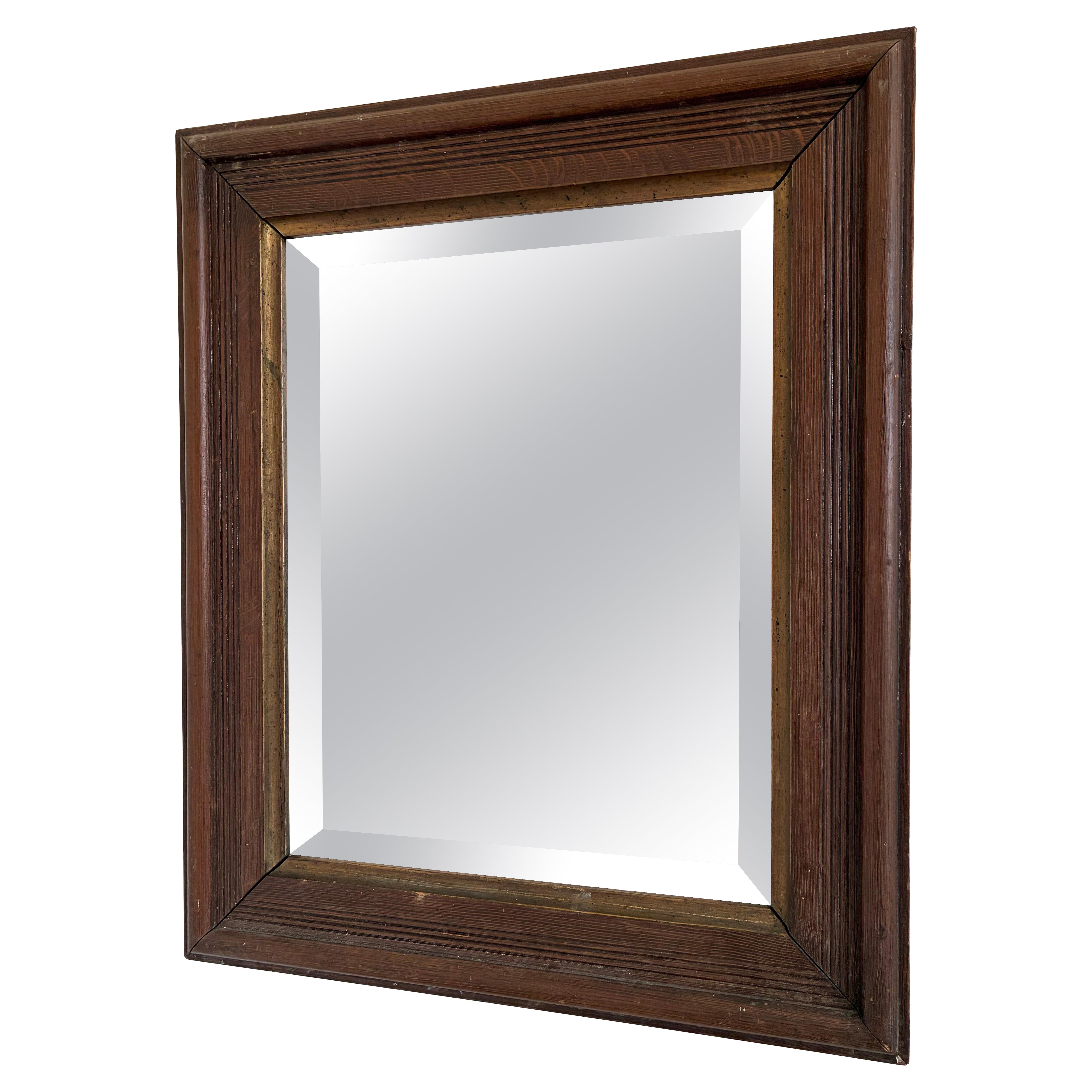 Antique German Biedermeier Wall Mirror, 19th Century For Sale