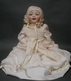 Antique German Bisque Doll #152/6 "Our Baby" by Hertel Schwab for L.W & CO.