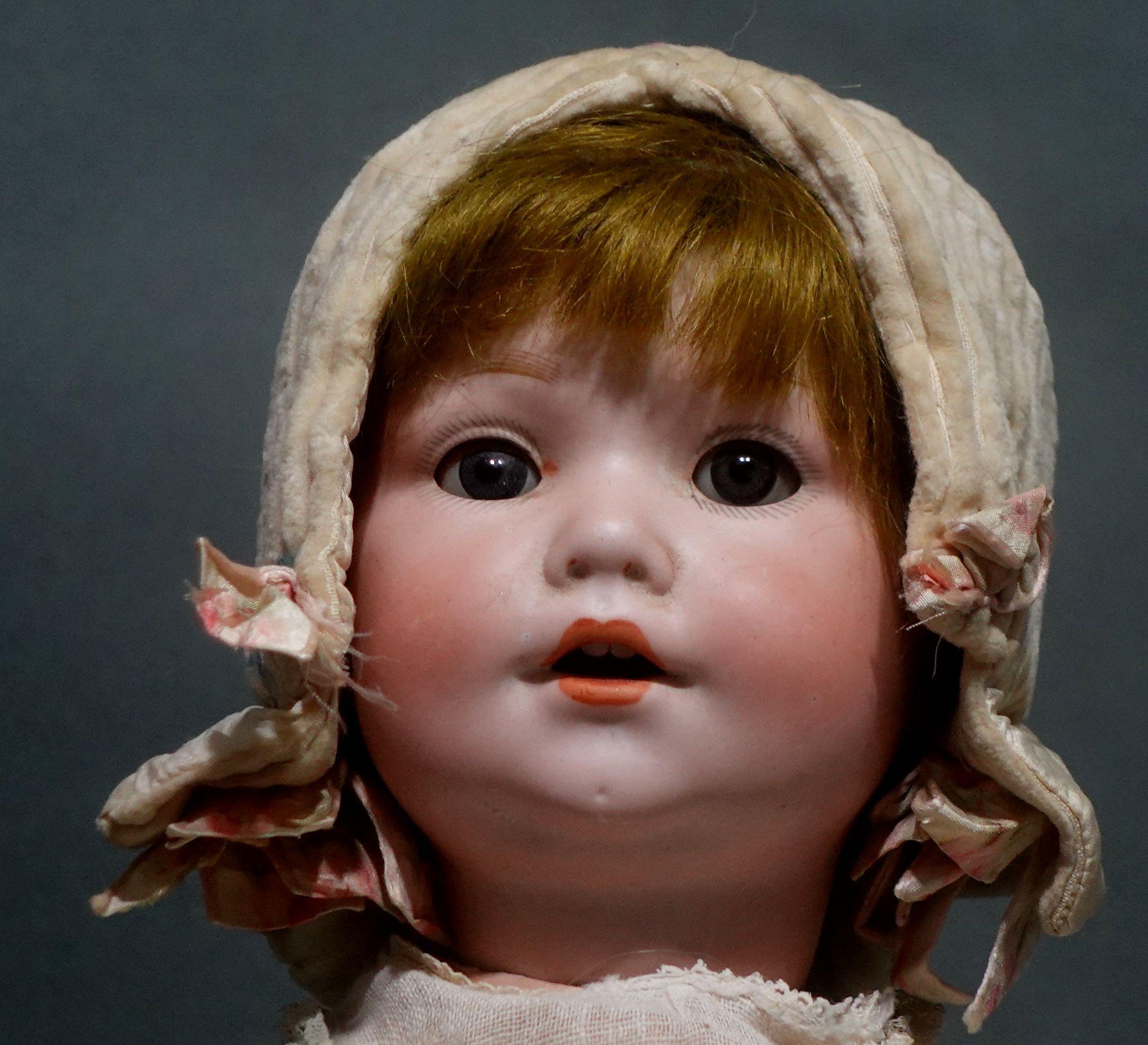 Early 20th Century Antique German Bisque Doll 971 A 2 M Armand Marseille, Ric#004 For Sale