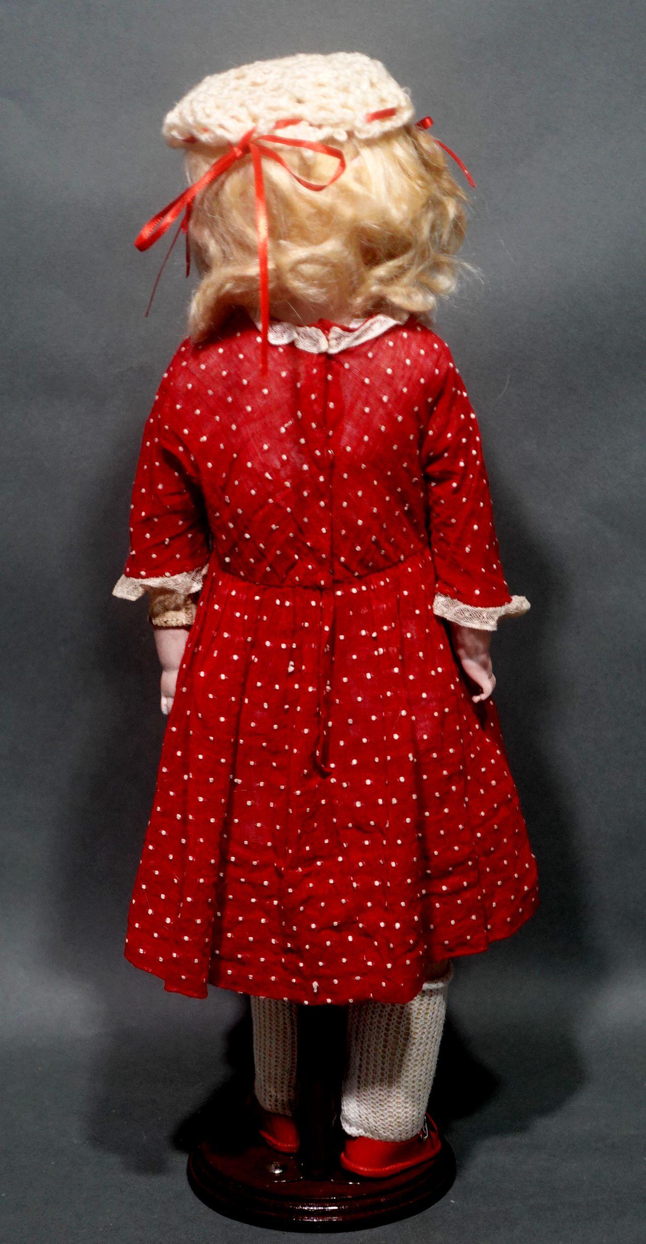 Ancienne poupée allemande biscuit Armand Marseille, Ric#007 Bon état - En vente à Norton, MA
