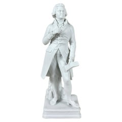 Antique German Bisque Porcelain Mozart Figurine, Circa 1920