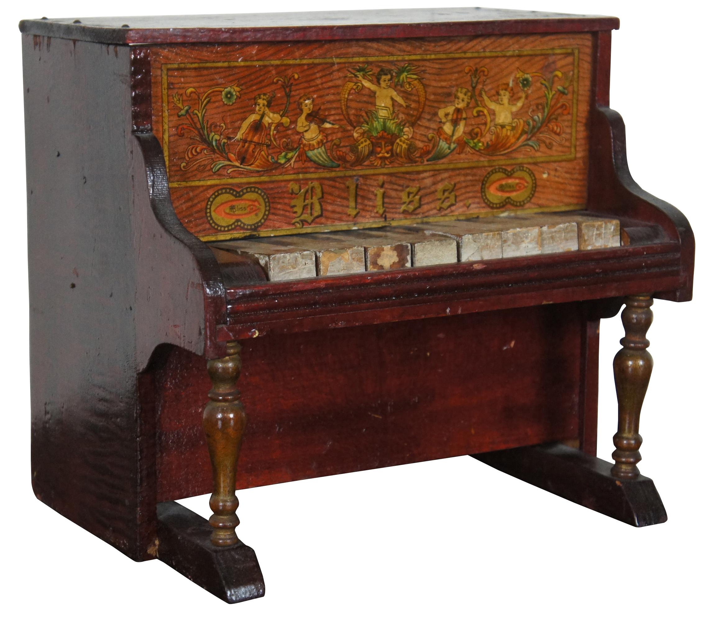 small antique piano