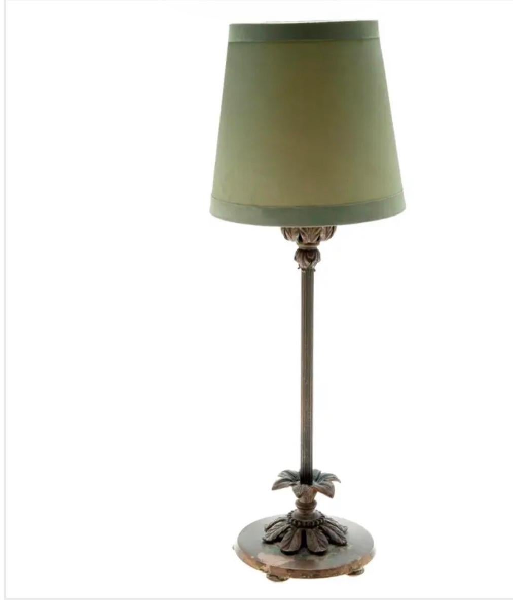 Antiguo candelabro alemán de latón Candelabro de mesa en Bueno estado para la venta en Malibu, CA