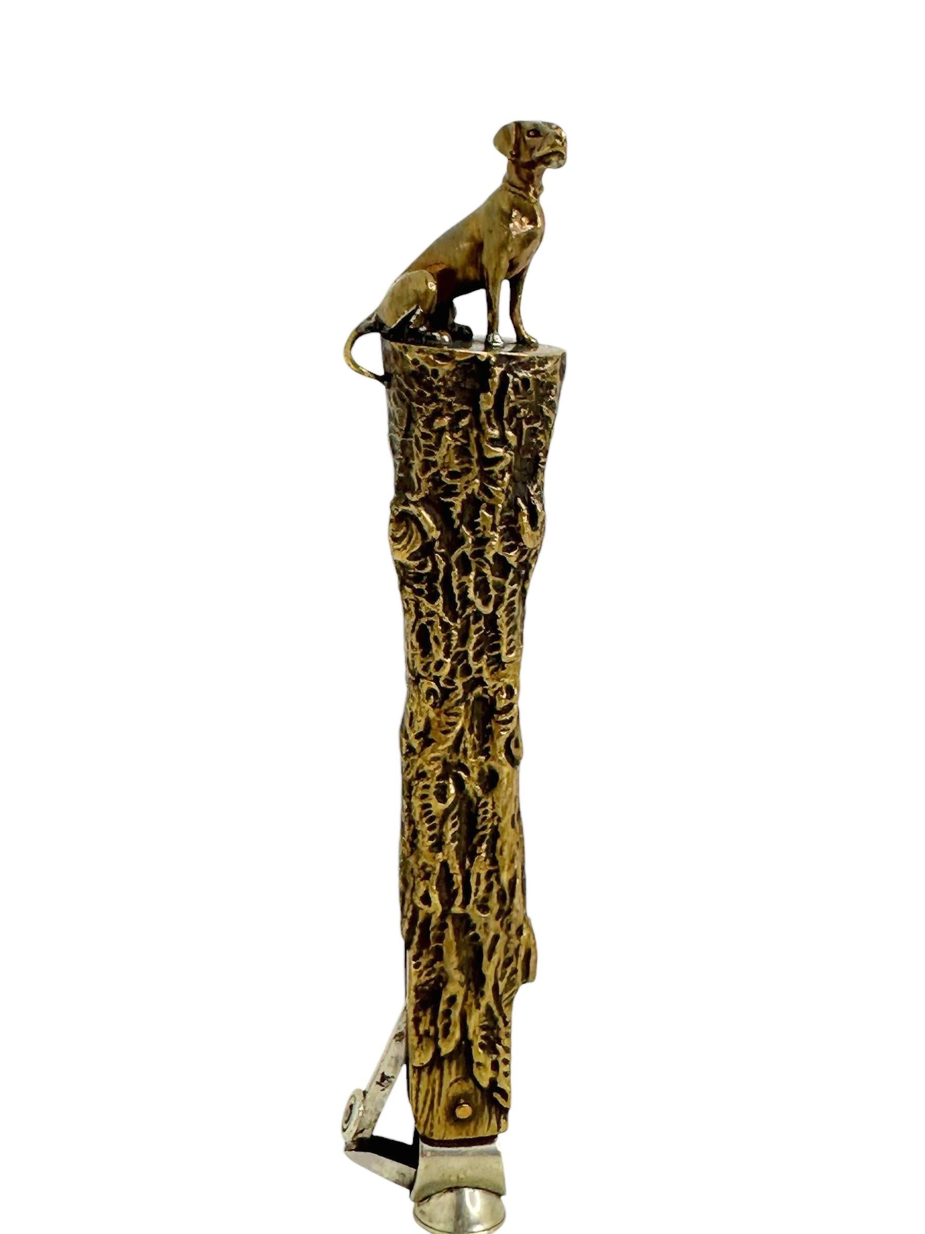 Classic 1900s or older German bronze Cigar Cutter with a dog on it. This is probably something you need if you’re a bronze collector or you like antique cigar cutters. Found at an estate sale in Stuttgart, Germany. 
Austrian Bronze handmade