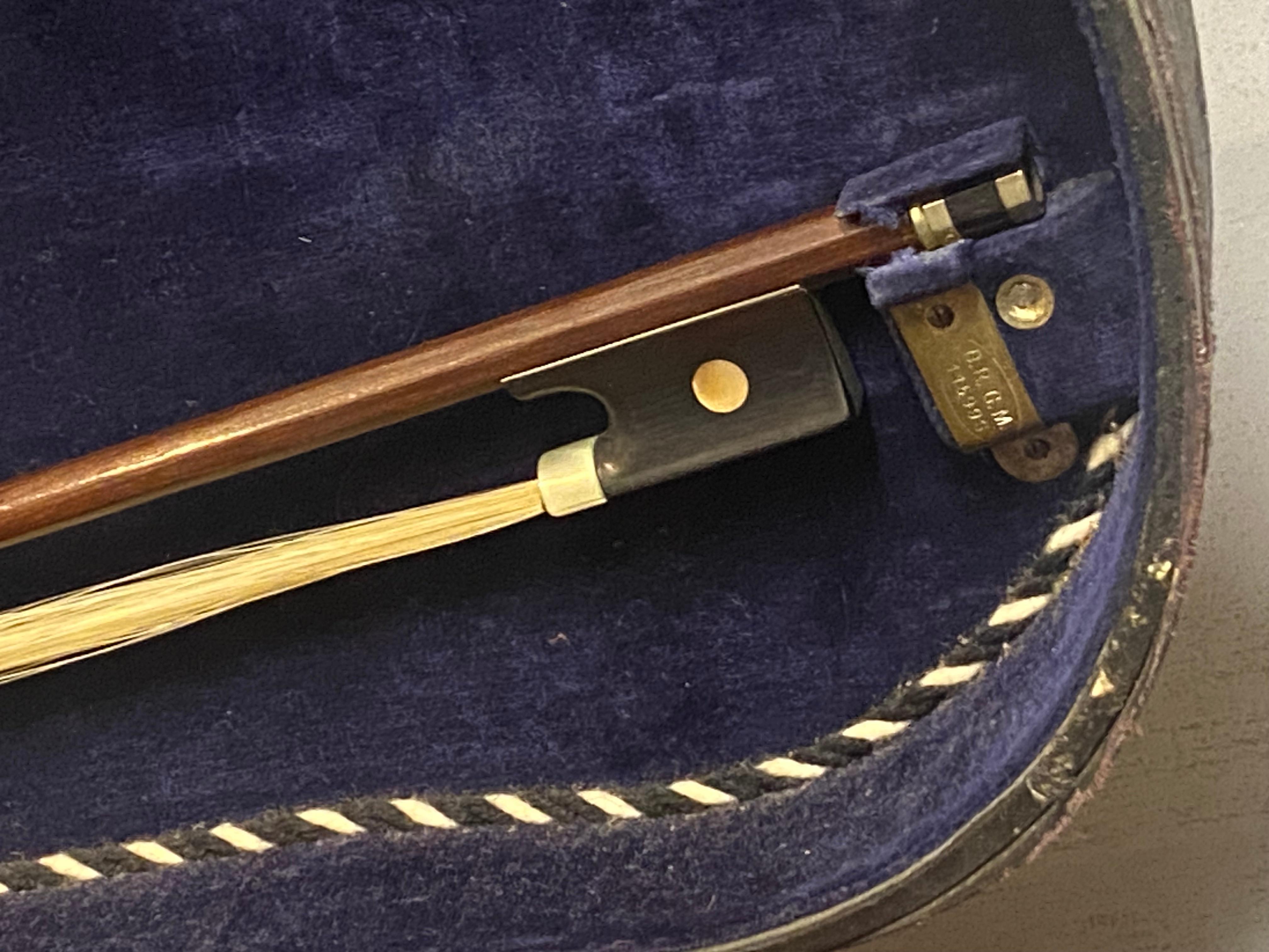 Antique German c1850 Violin in style of Giovanni Maggini, repaired by J Devereux For Sale 1