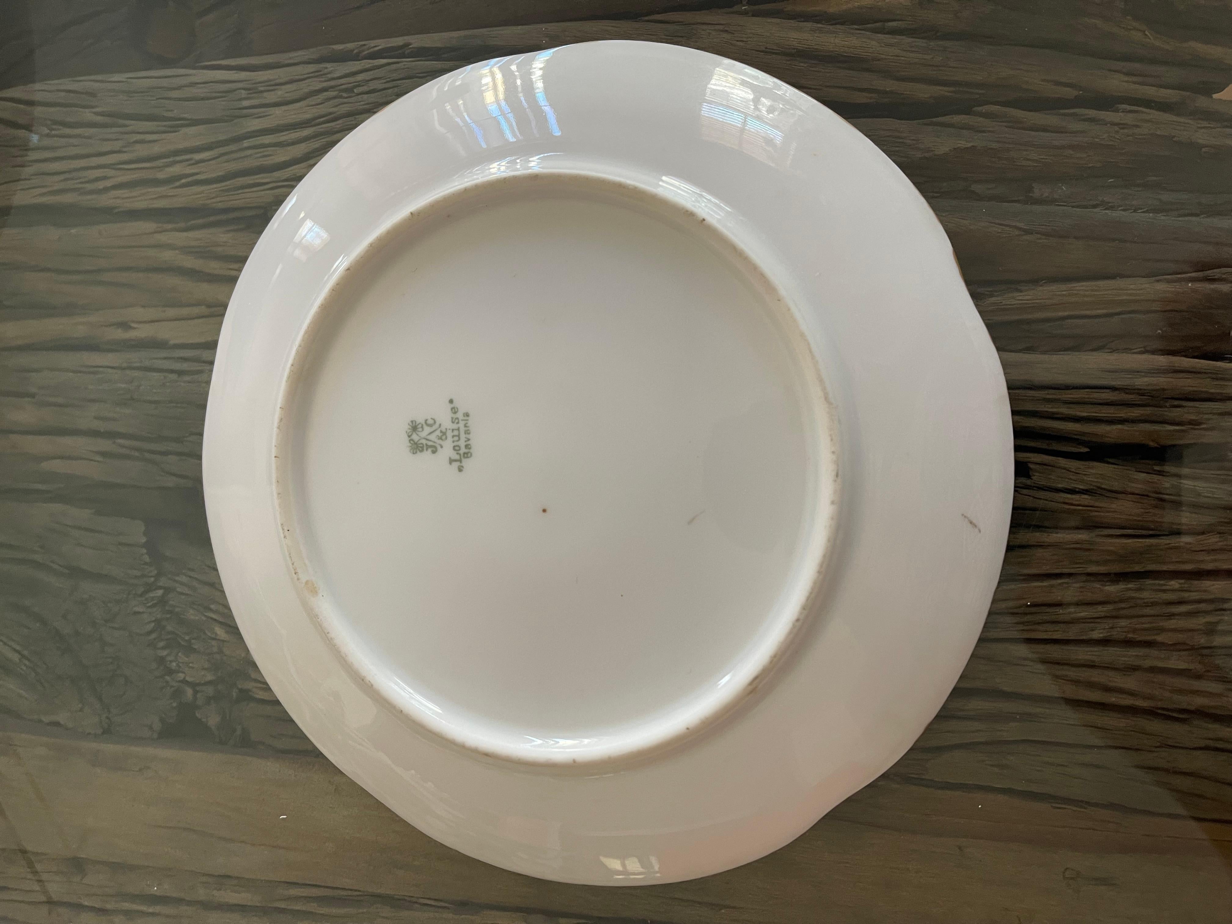 Antique German Cabinet Porcelain Portrait Plate For Sale 1