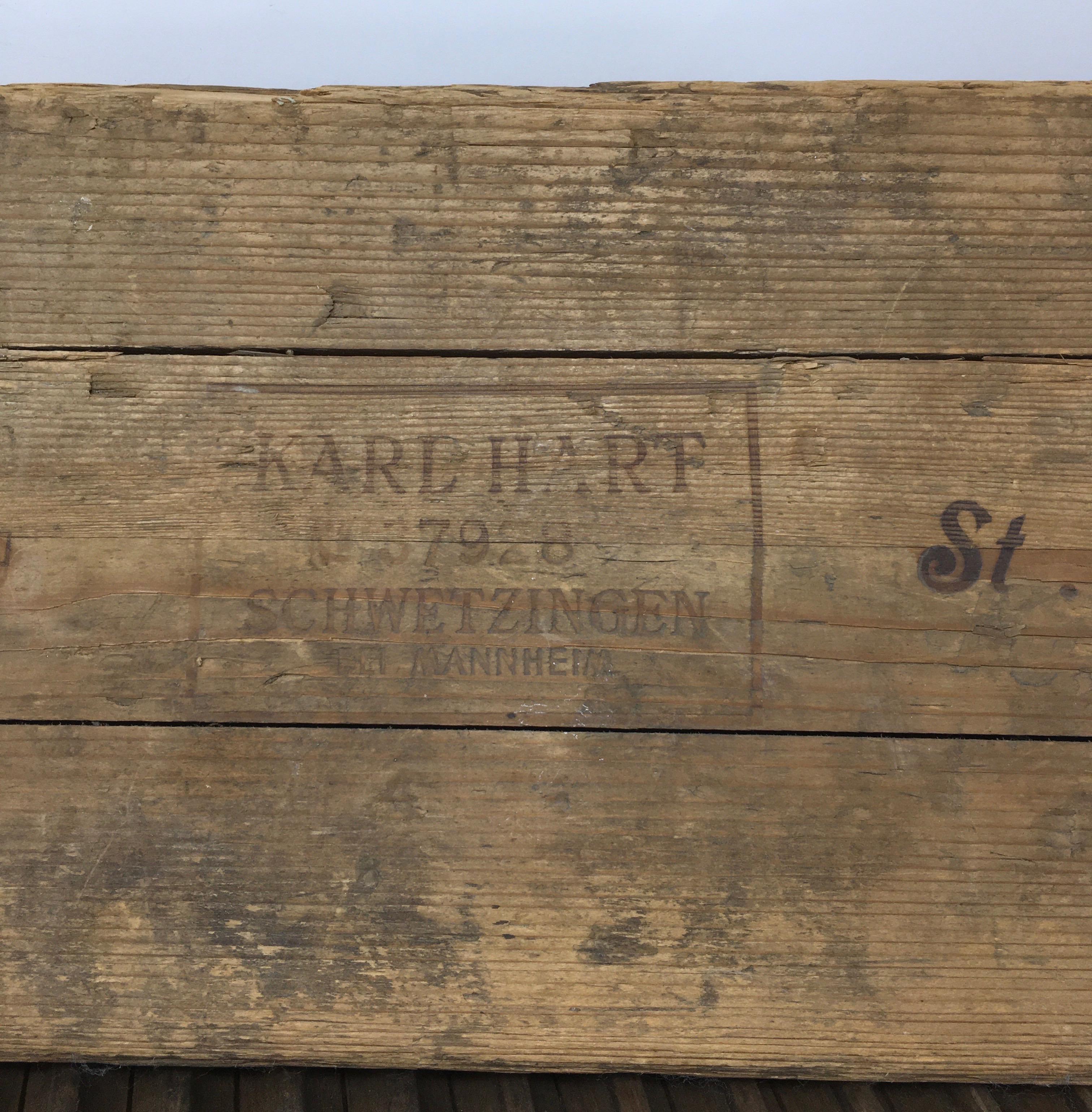 This vintage German cigar mold was originally used for molding and drying cigars. Hallmarked Karlhart, No 37928, SCHWETZINGEN, BEI MANNHEIM. This vintage cigar mold will bring conversation, dimension and a historic charm to any decor.

Piece