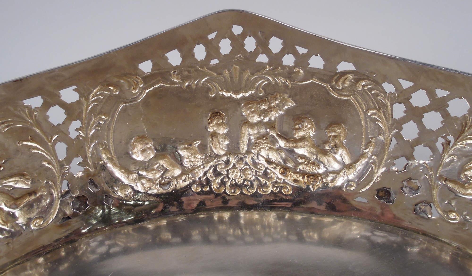 Antique German Classical Silver Centerpiece Bowl C 1910 For Sale 5