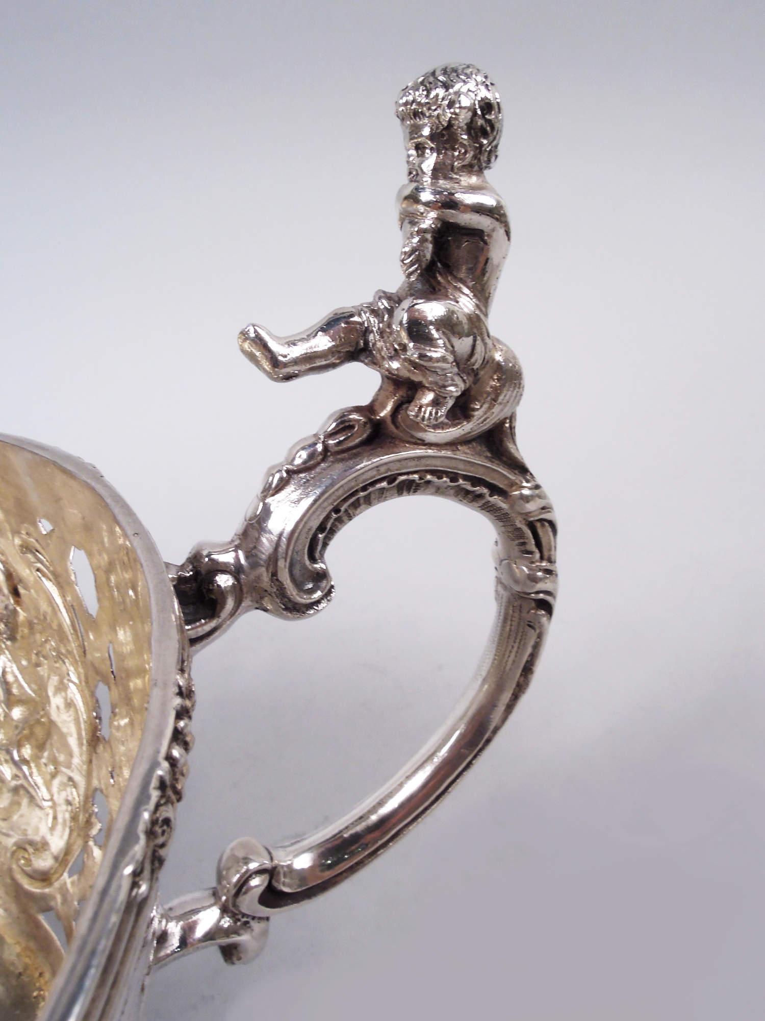 Antiquity German Classical Silver Centerpiece Bowl C 1910 en vente 1