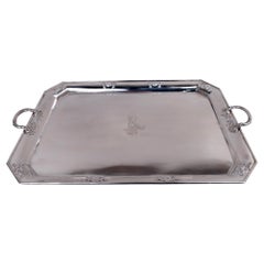 Antique German Classical Silver Tea Tray