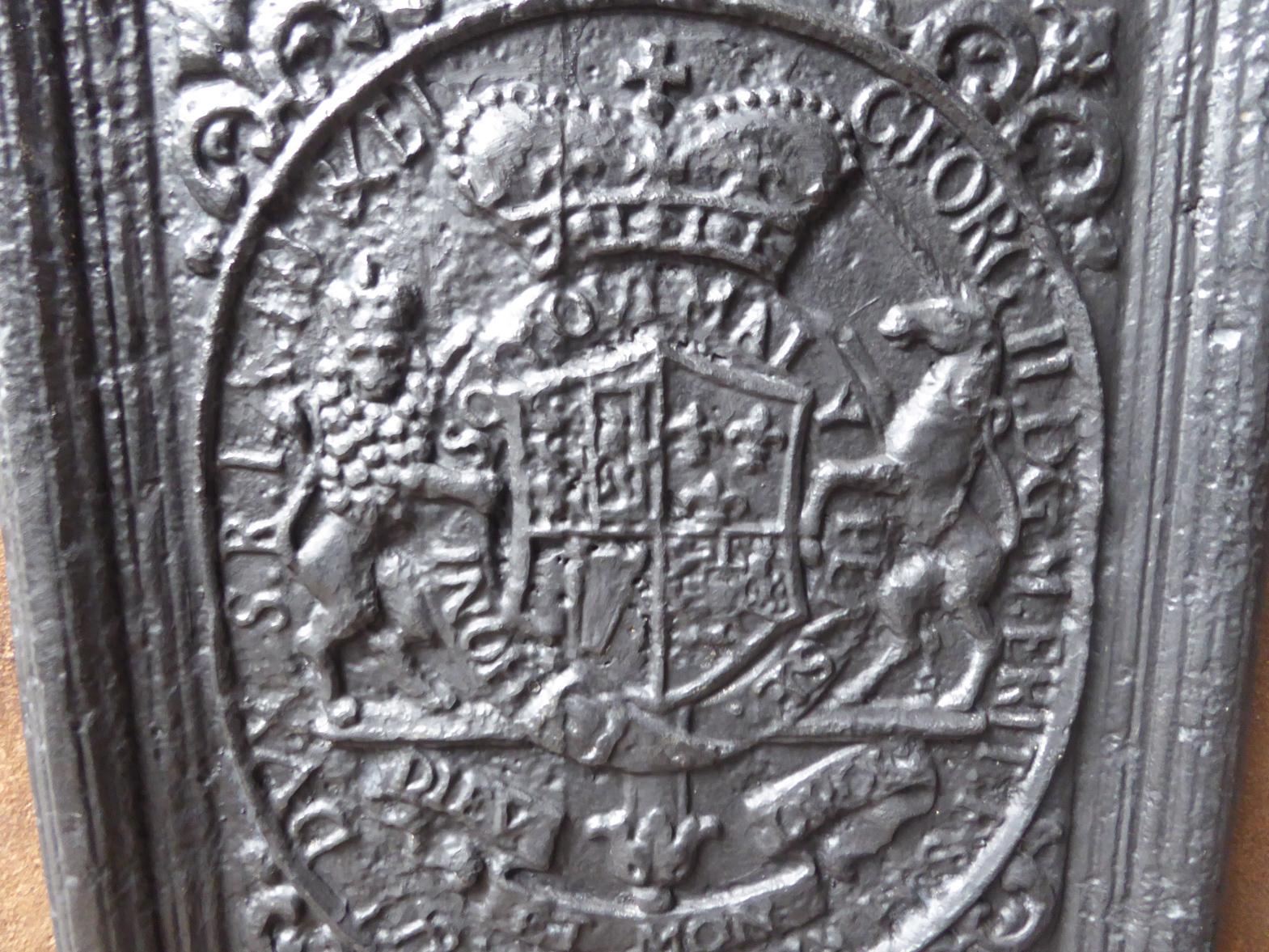 Antique German 'Coat of Arms' Fireback / Backsplash, 17th-18th Century For Sale 1