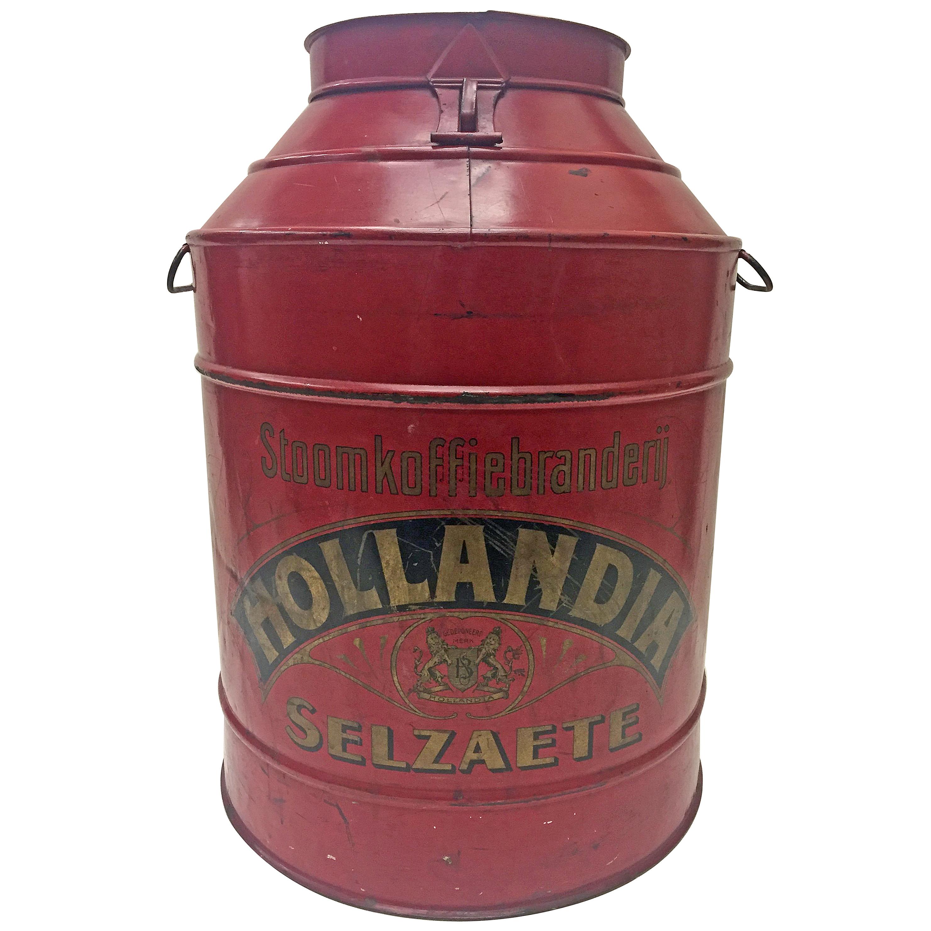 Antique German Coffee Tin Container