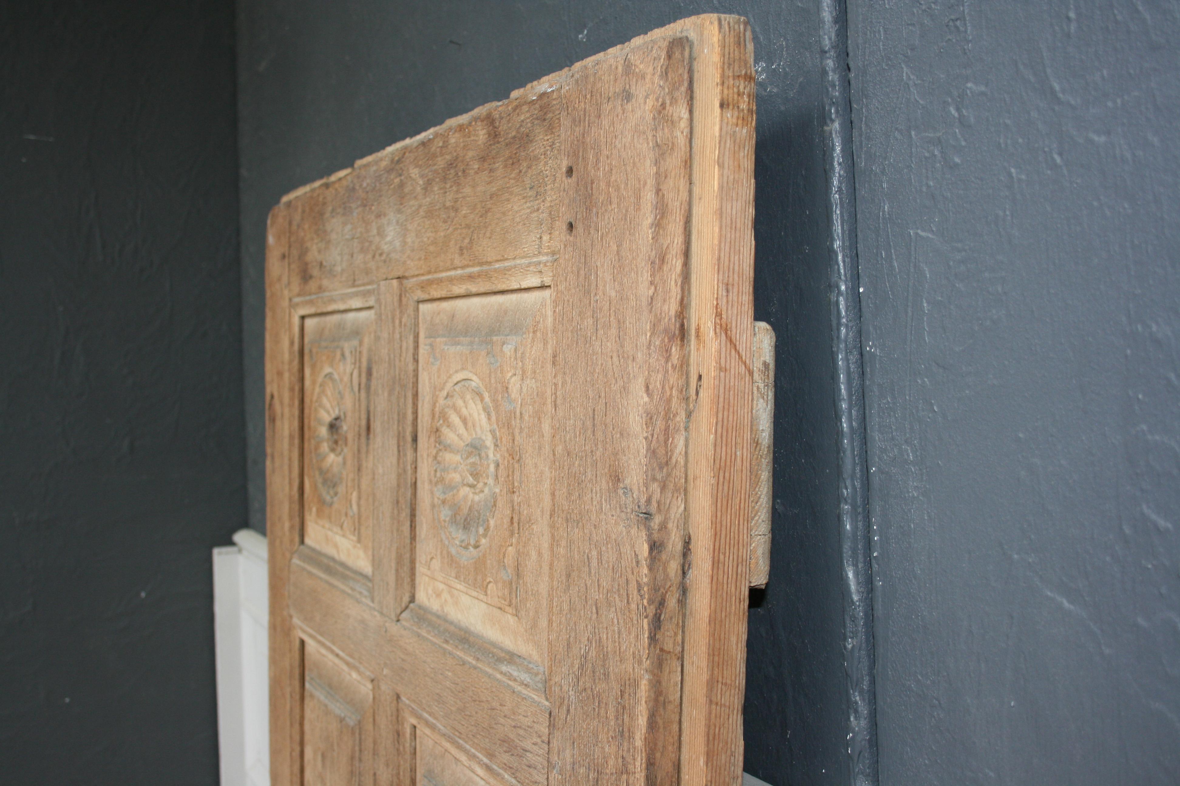 Antique German Door Made of Oak and Fir Wood For Sale 5