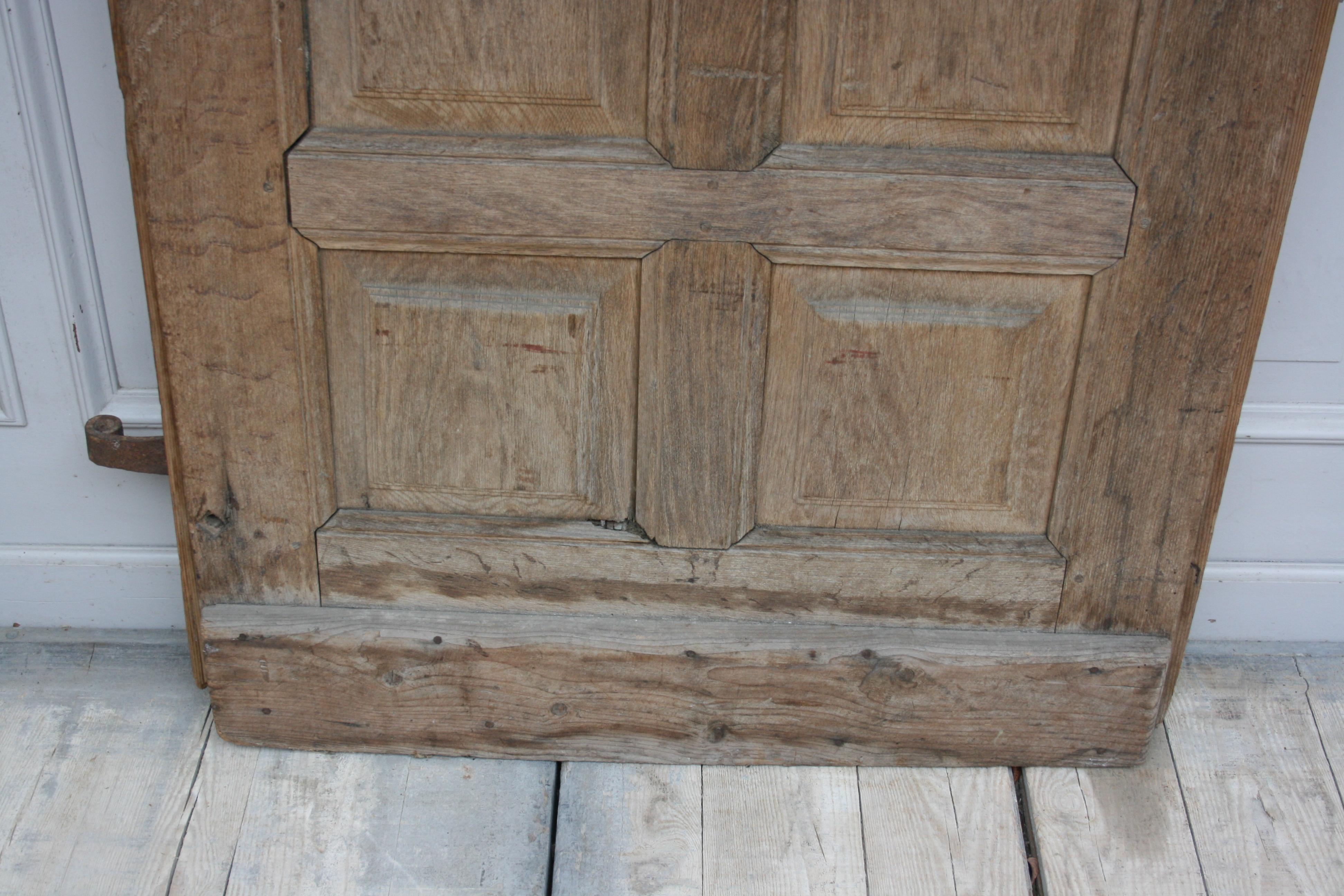 Antike deutsche Tür aus Eiche und Fir-Holz im Angebot 6