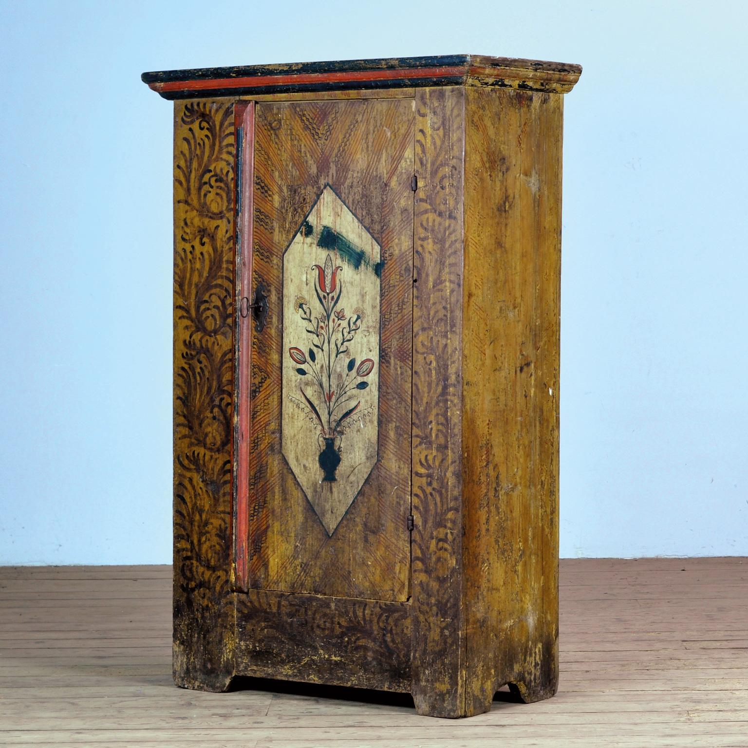 Tedesco Antico gabinetto di arte popolare tedesca, circa 1850 in vendita