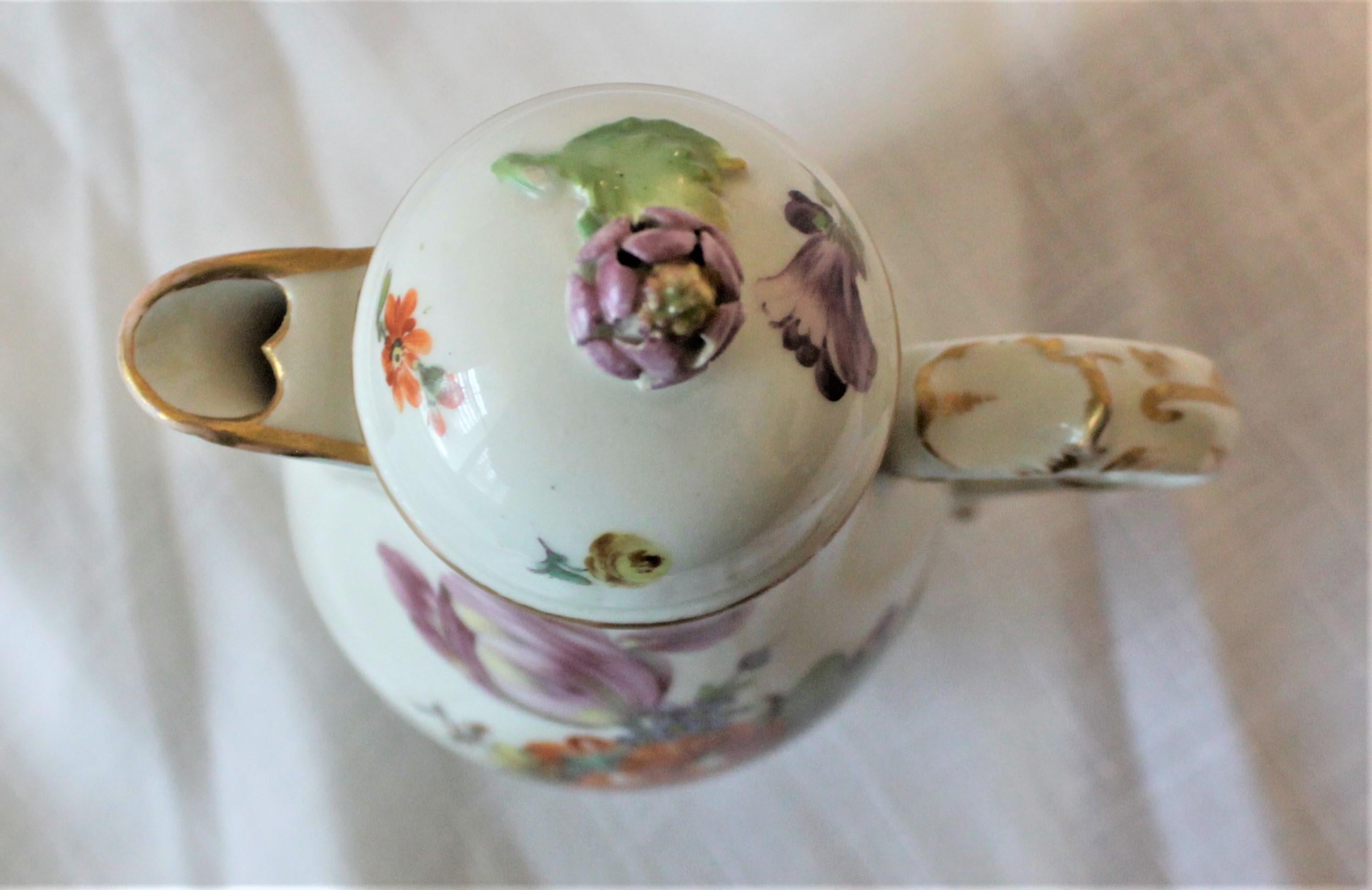 Antique German Furstenberg Porcelain Coffee Pot For Sale 2