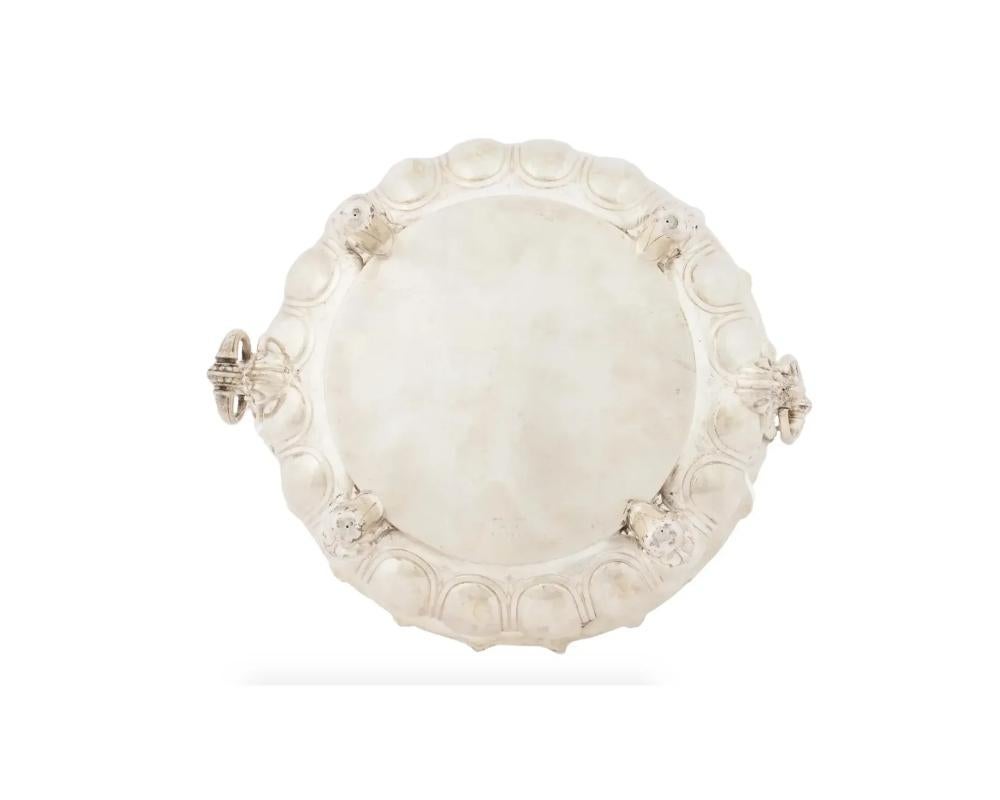 19th Century Antique German Gebruder Friedlander Silver Bowl