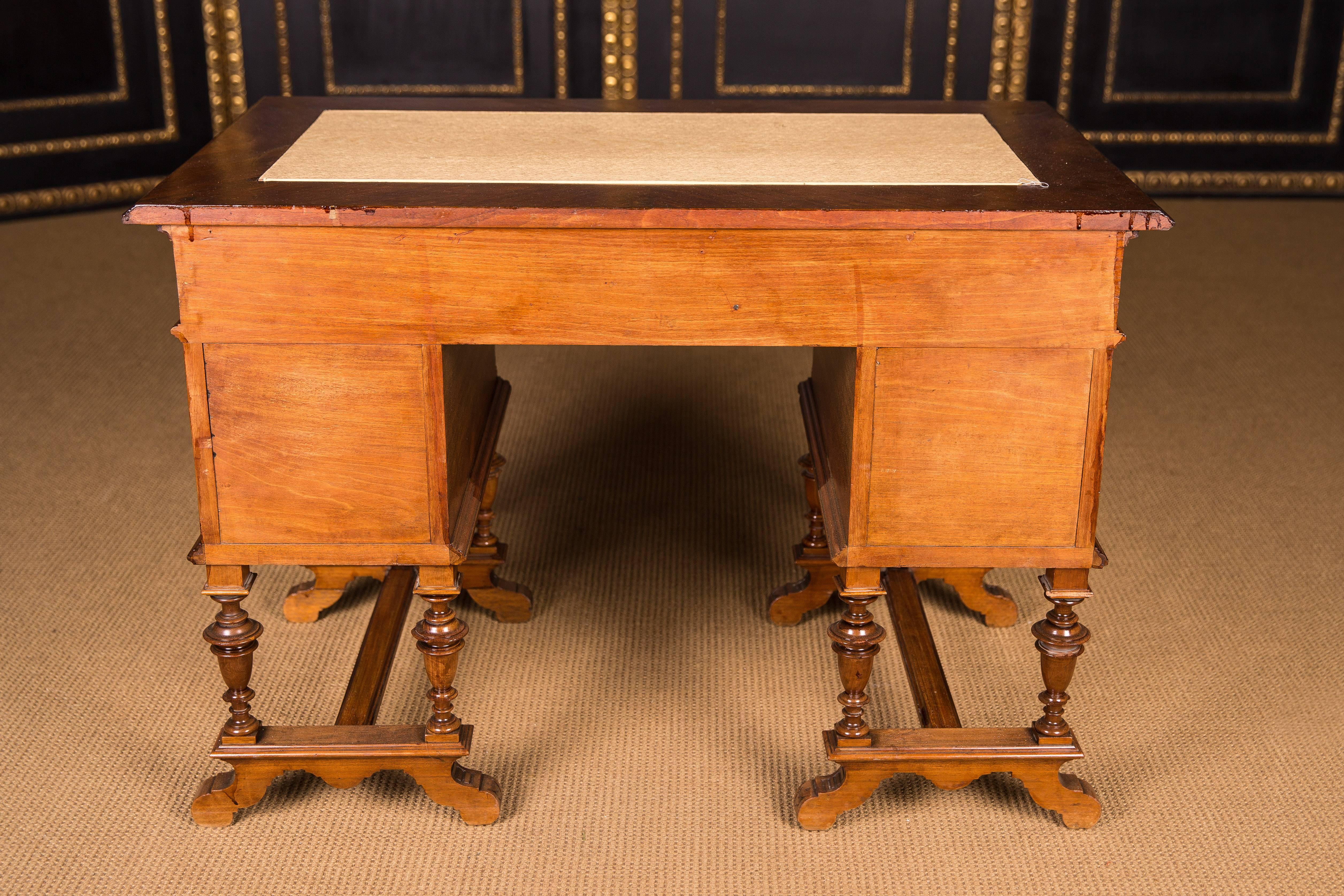 Antique German Gründerzeit Desk, circa 1880 3