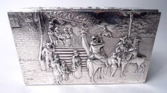 Antique German Hanau Baroque Silver Box