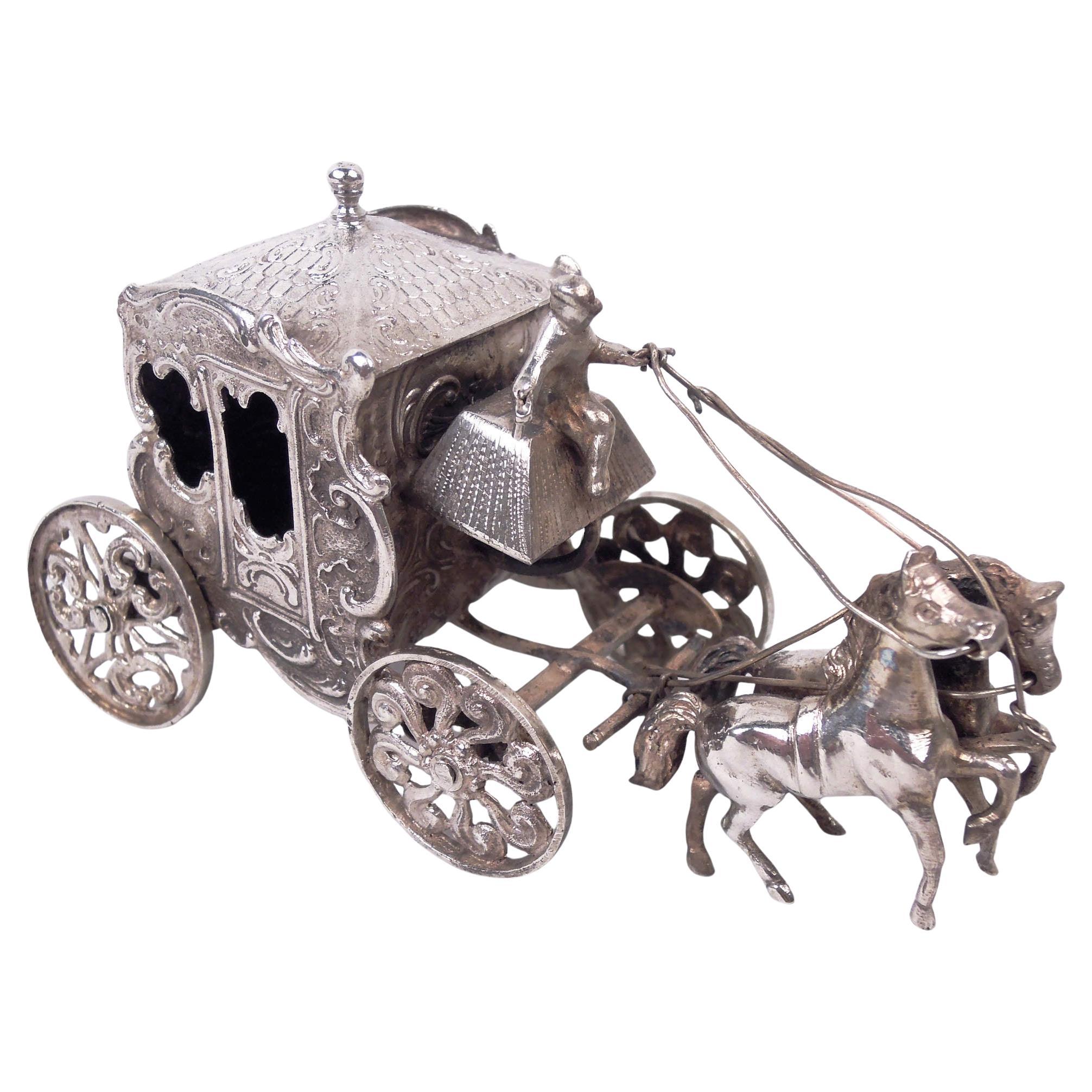 Antico ornamento per carrozza rococò tedesco di Hanau