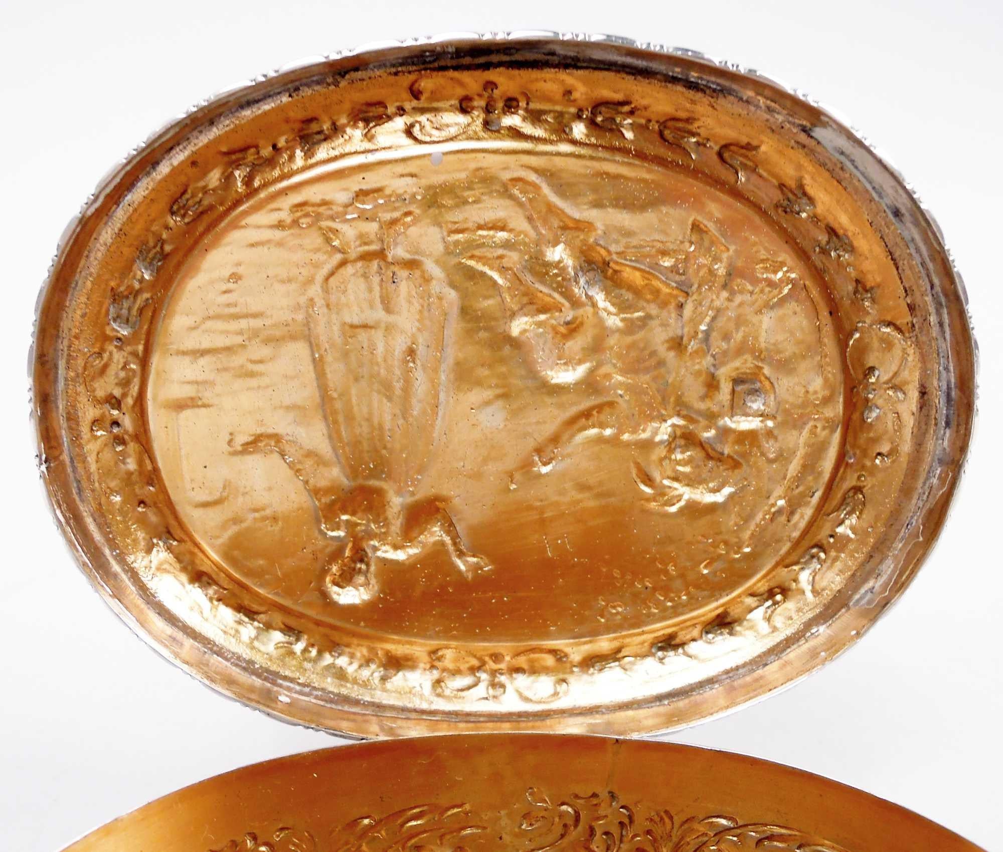 Argento Antica scatola d'argento rococò tedesca di Hanau in vendita