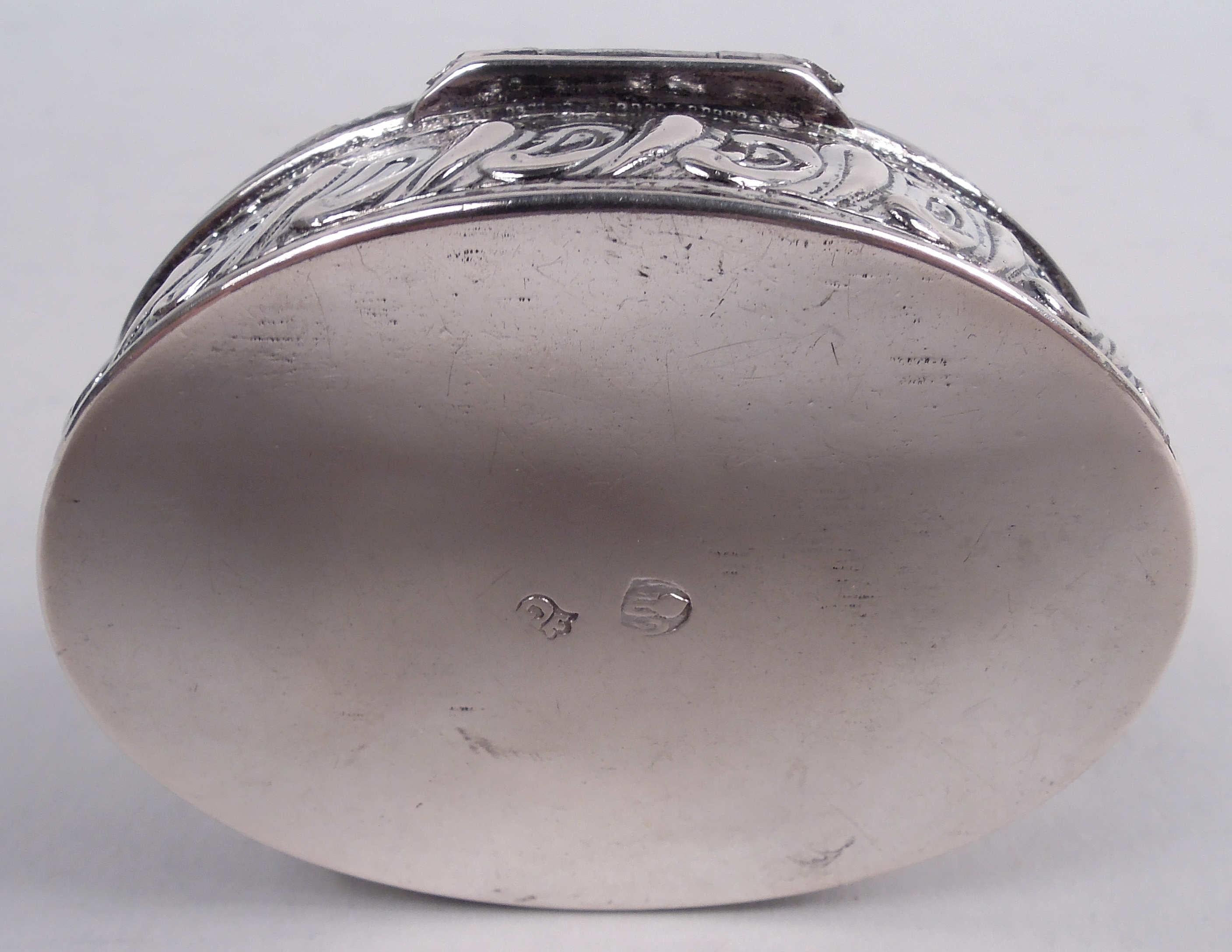 Antique German Hanau Rococo Silver Snuffbox 1