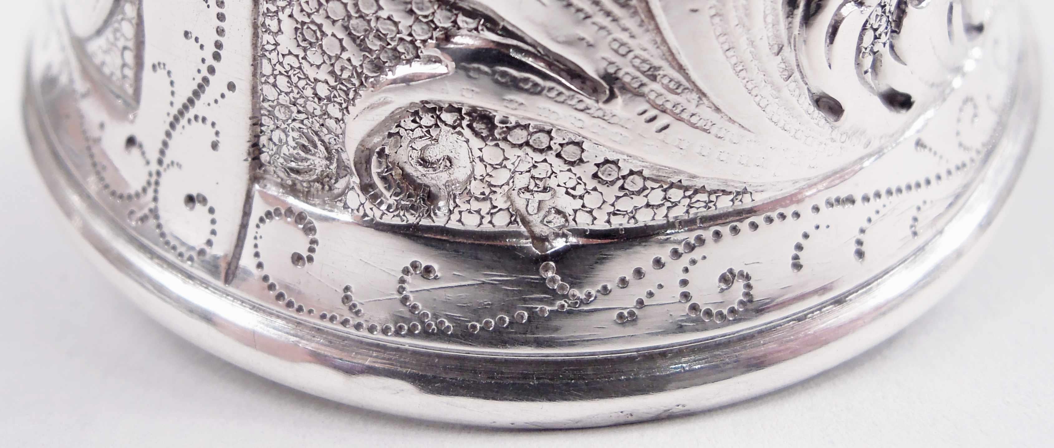 Antique German Hanau Silver Baroque Jungfrau Belle Bell im Angebot 2