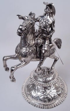 Antico cofanetto equestre in stile Charles Charles I di Hanau Van Dyck