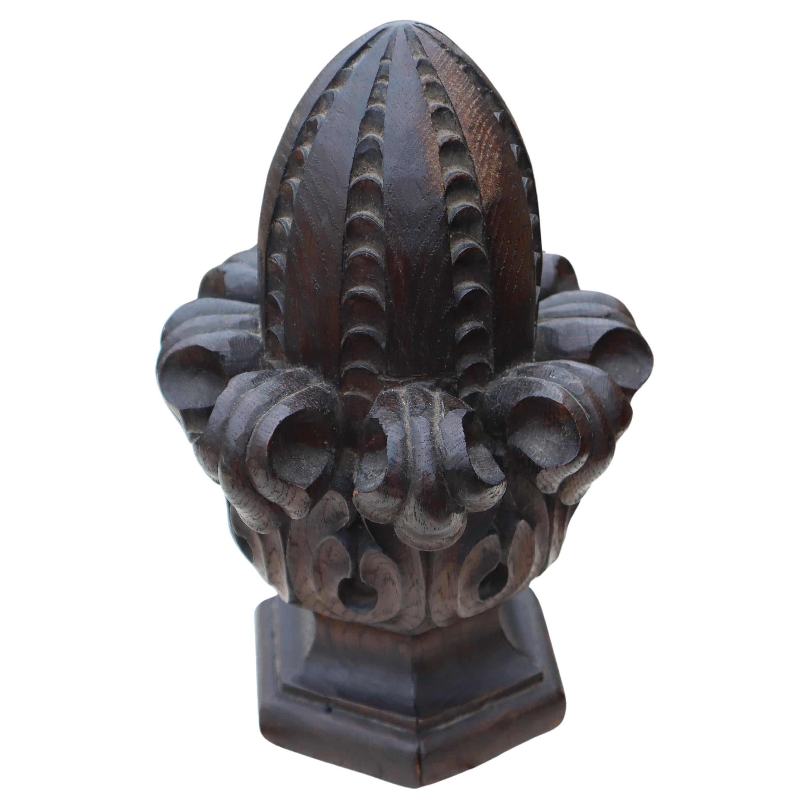 Antique German hand carved wooden church decoration  For Sale