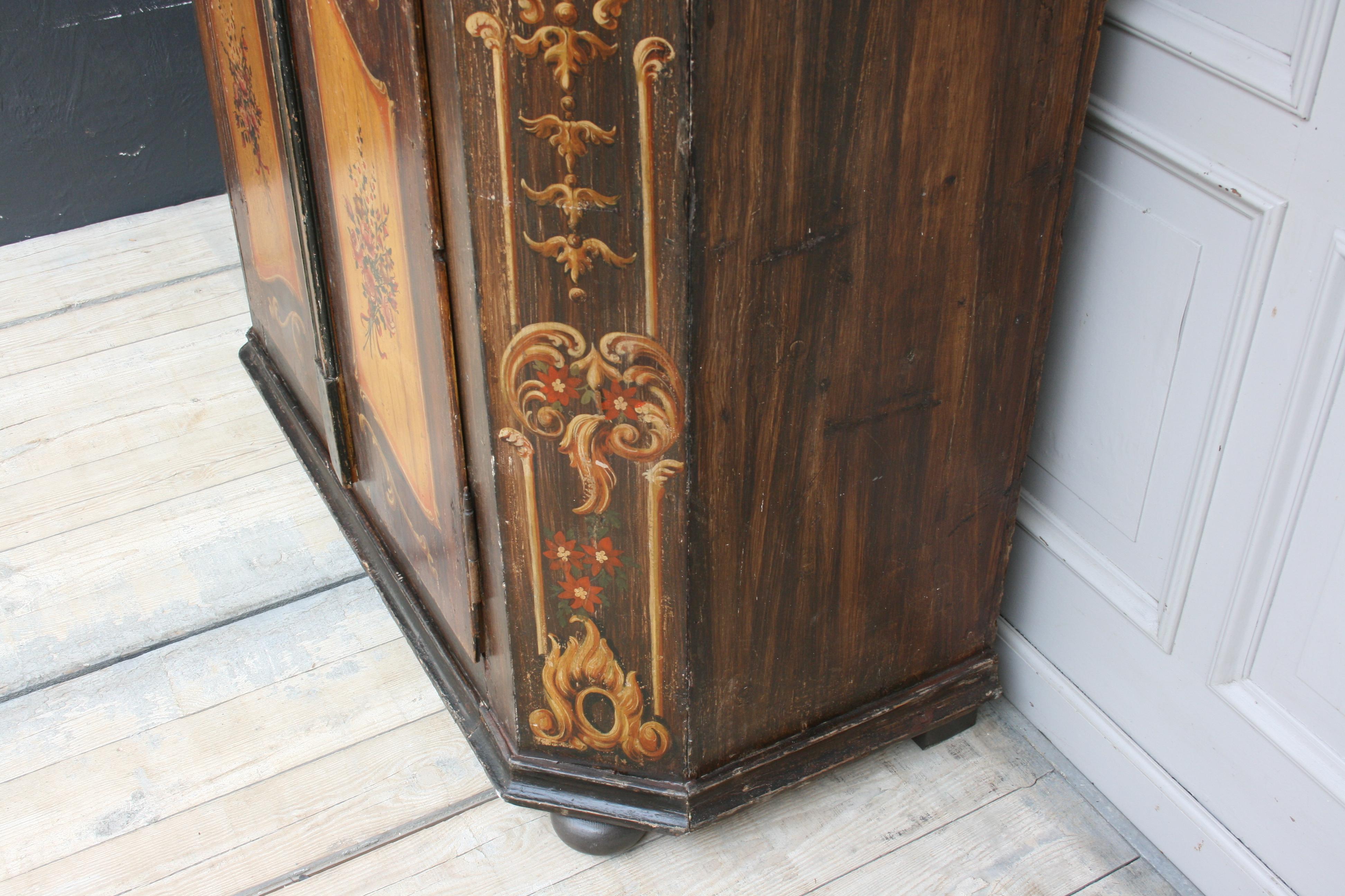 Antique German Hand Painted Armoire from 1844 3