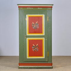 Antique German Hand Painted Cabinet, 1875