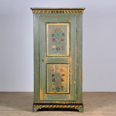 Antique German Hand Painted Cabinet, 1892