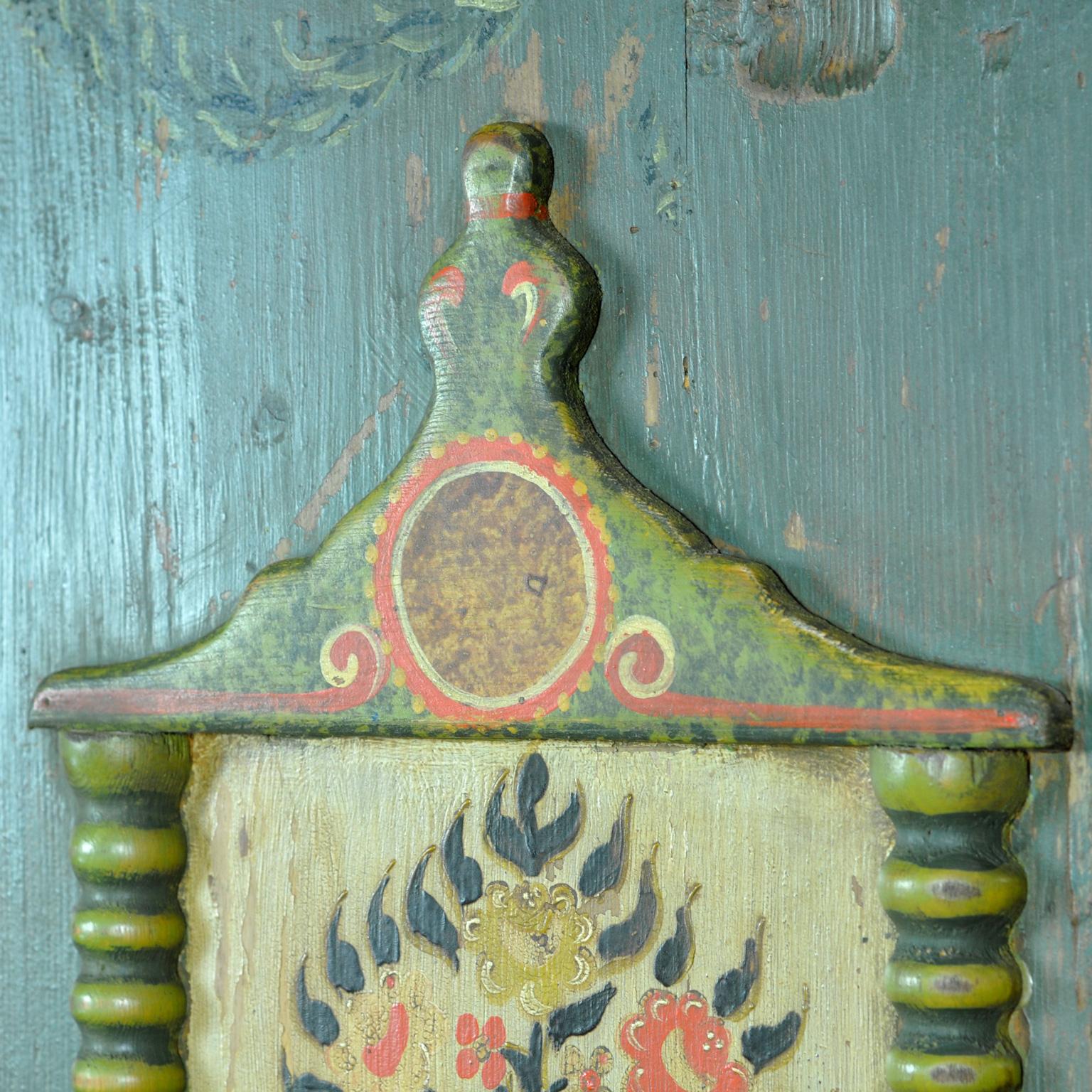 Antique German Hand Painted Cabinet, Anno 1803 3