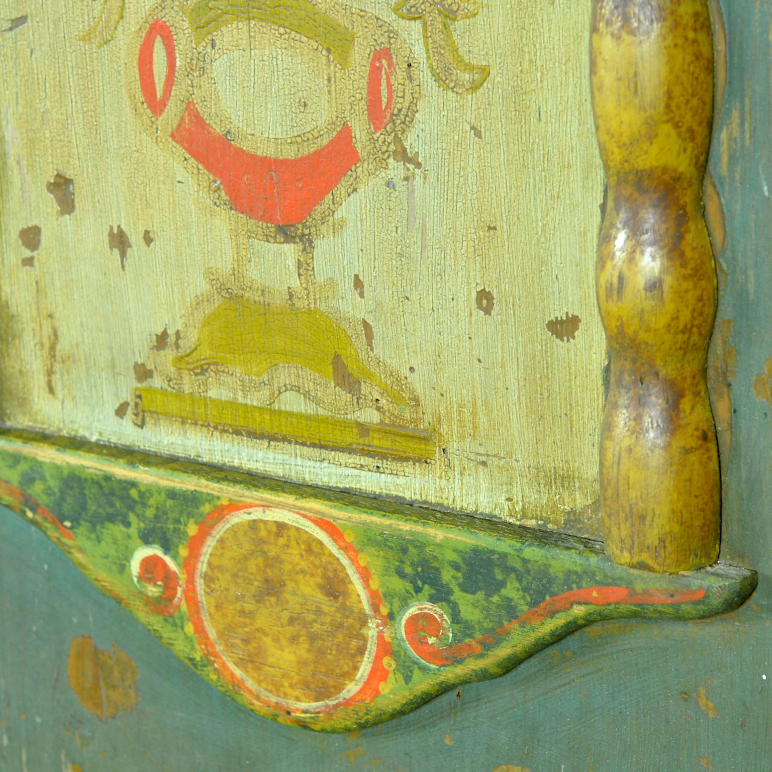 Antique German Hand Painted Cabinet, Anno 1803 4