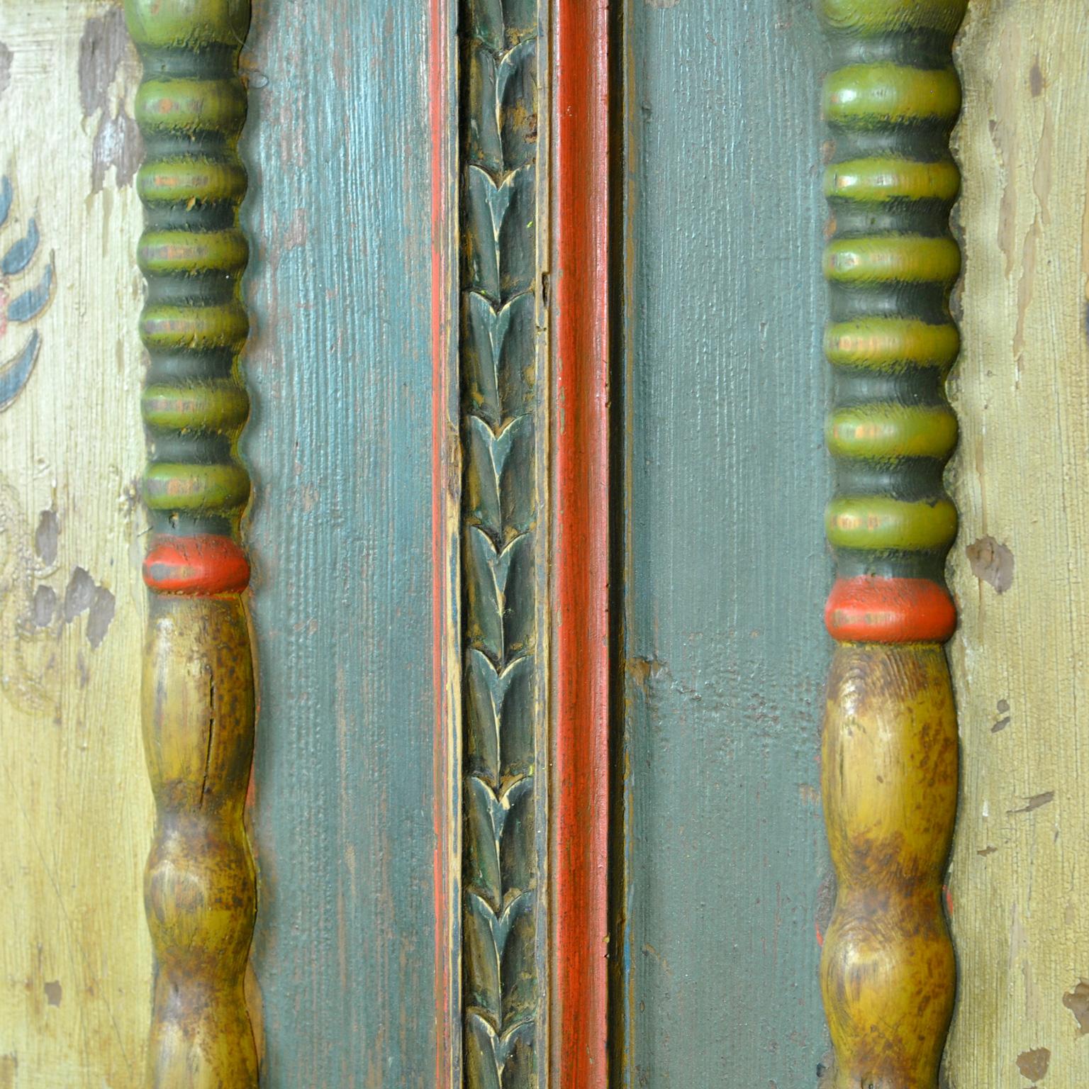 Antique German Hand Painted Cabinet, Anno 1803 7