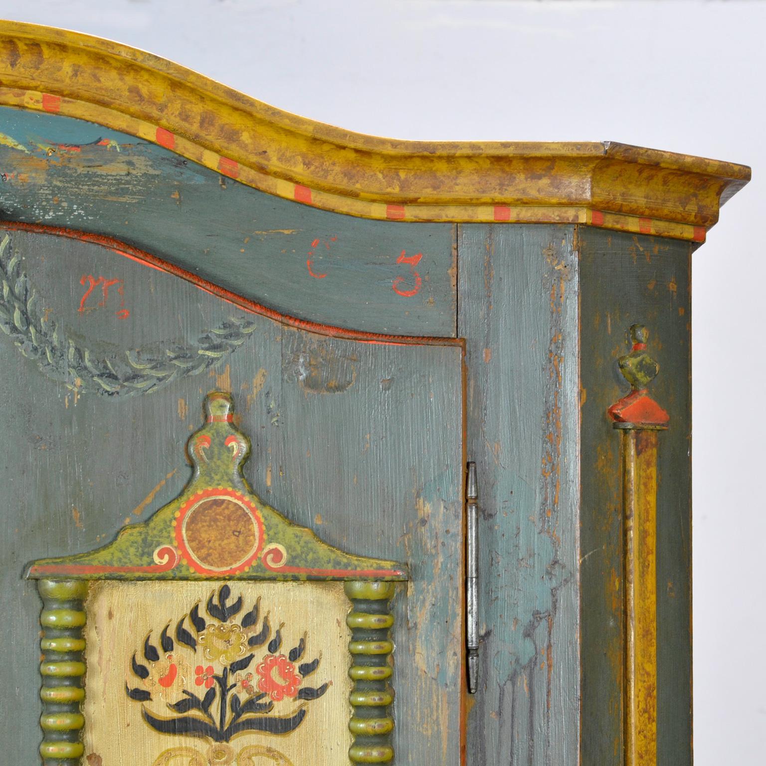 Antique German Hand Painted Cabinet, Anno 1803 10