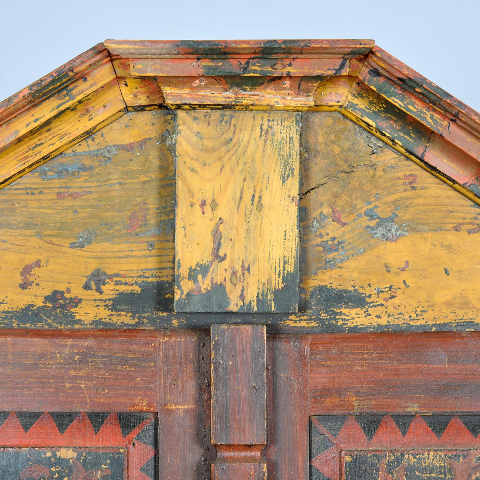 Antique German Hand Painted Cabinet, circa 1850 For Sale 4